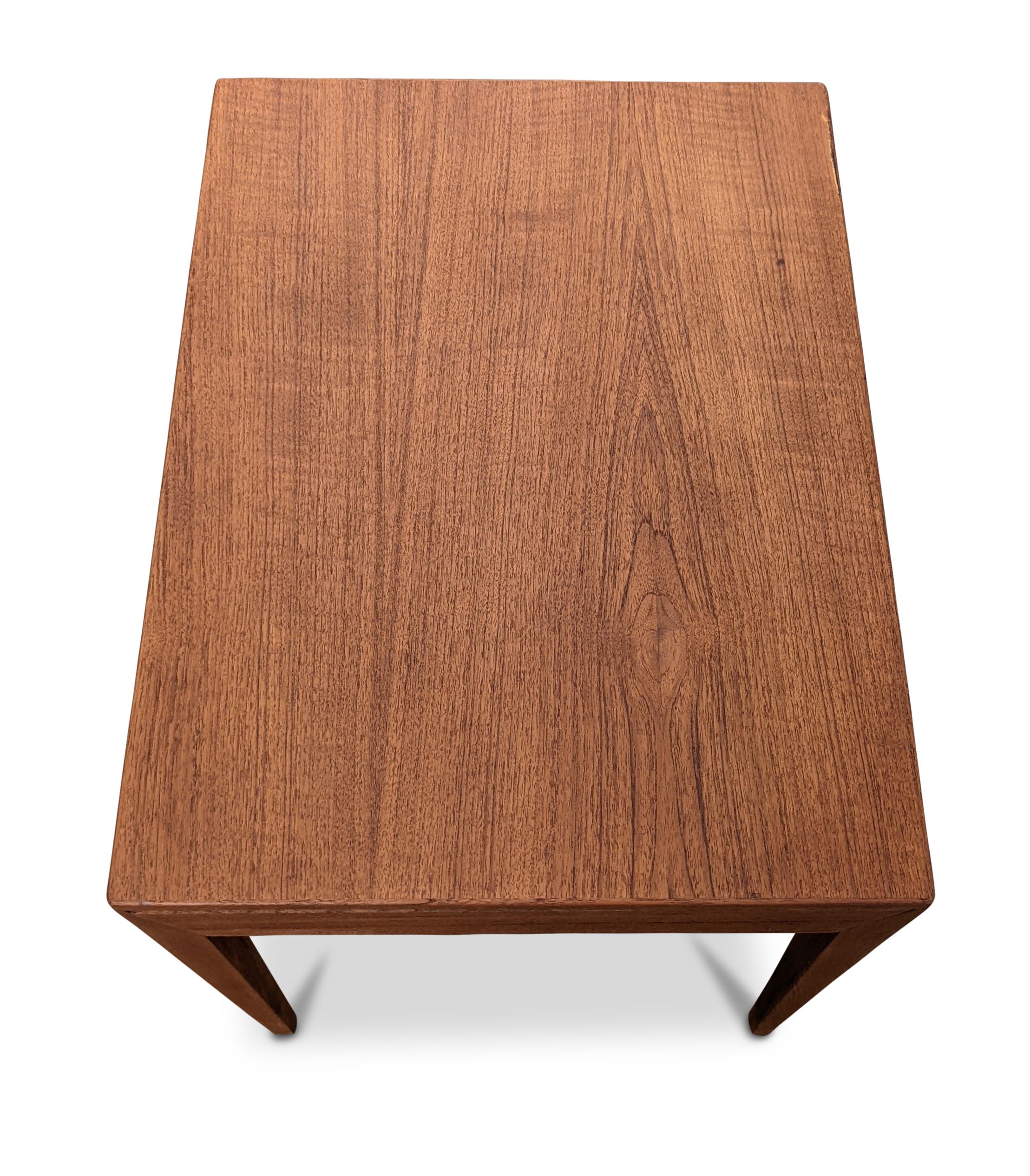 Severin Hansen Hasle Sewing and Yarn Teak Side Table Vintage Danish Mid-Century 4