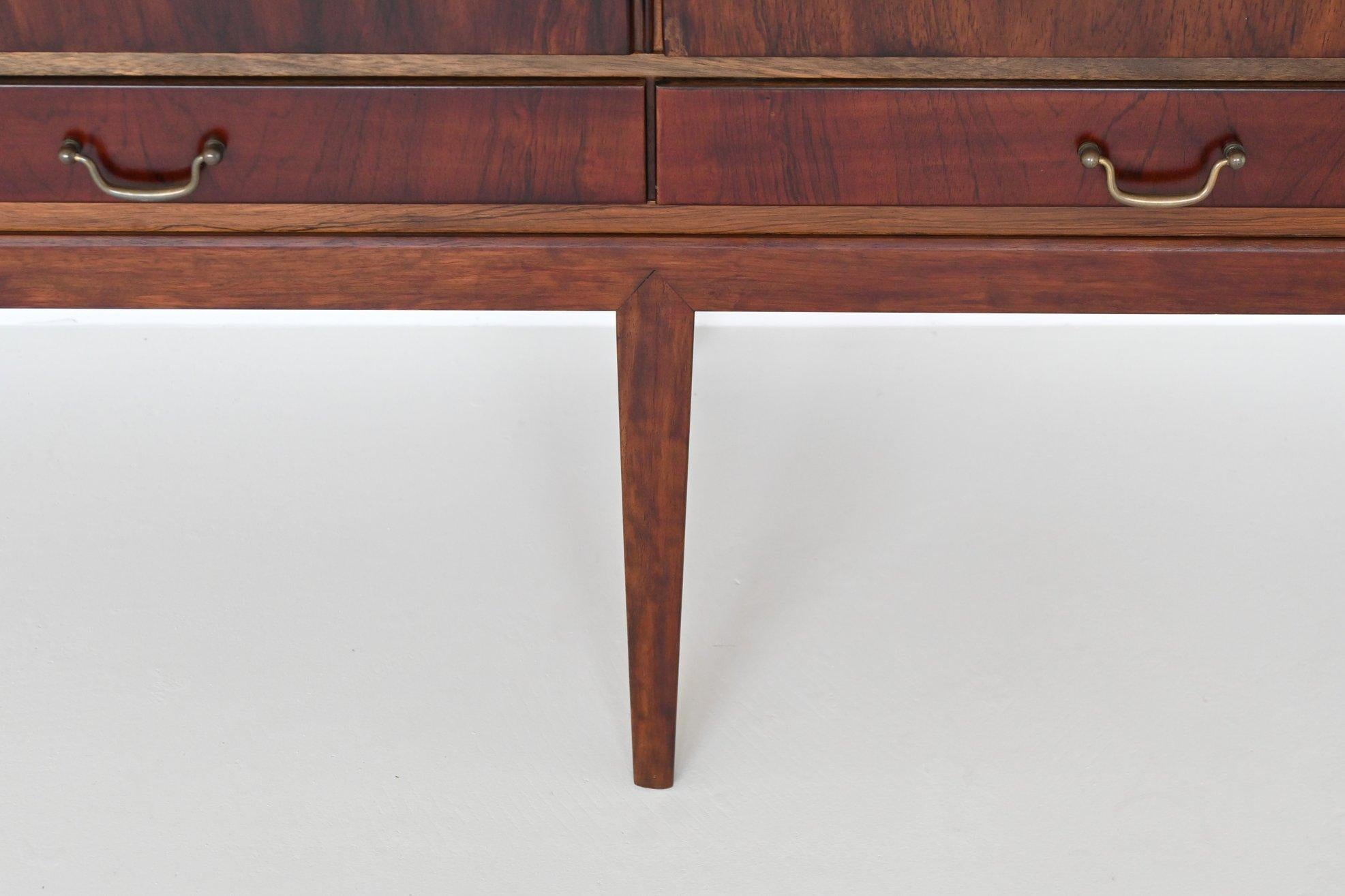 Buffet haut Severin Hansen en palissandre Haslev Møbelsnedkeri Danemark 1960 en vente 3