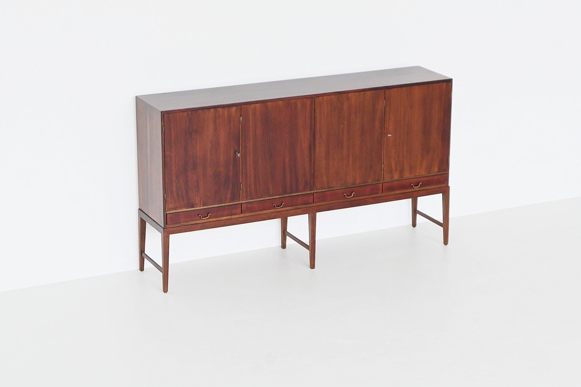 Buffet haut Severin Hansen en palissandre Haslev Møbelsnedkeri Danemark 1960 en vente 9