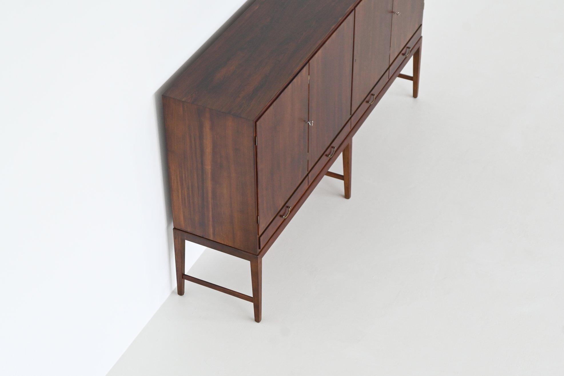 Buffet haut Severin Hansen en palissandre Haslev Møbelsnedkeri Danemark 1960 en vente 10