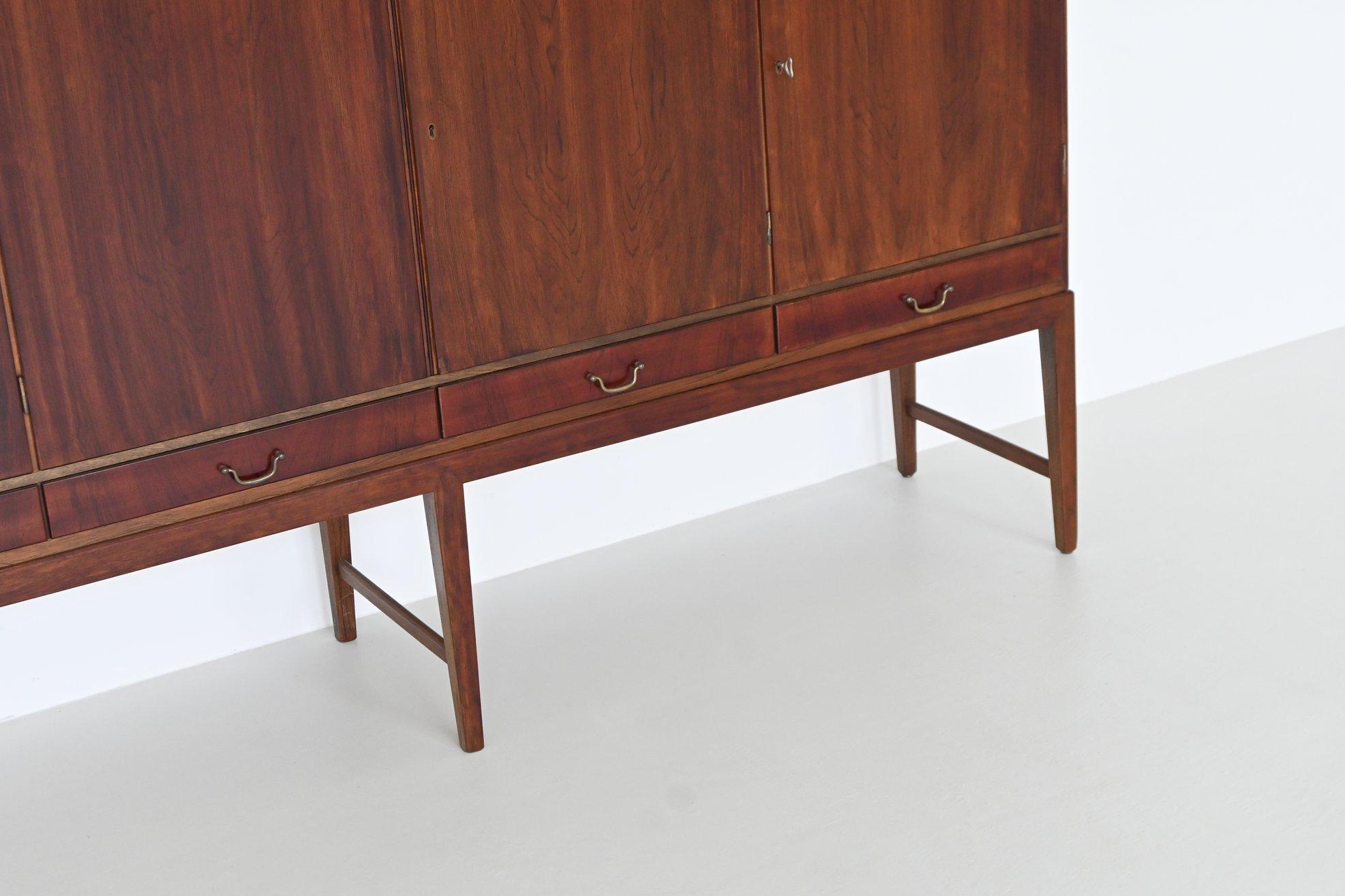 Buffet haut Severin Hansen en palissandre Haslev Møbelsnedkeri Danemark 1960 en vente 1