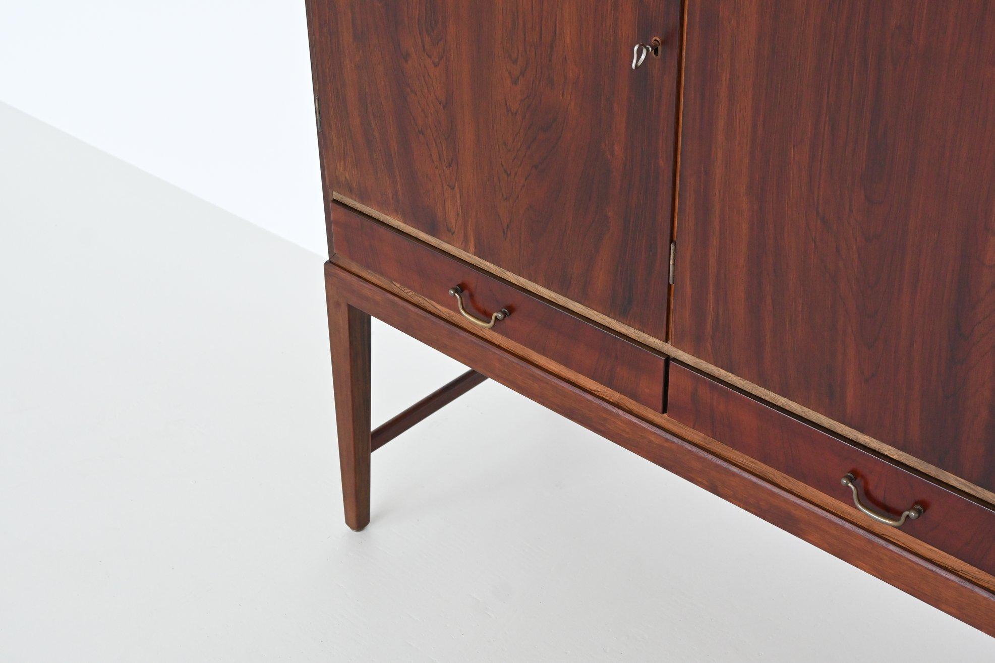 Buffet haut Severin Hansen en palissandre Haslev Møbelsnedkeri Danemark 1960 en vente 2