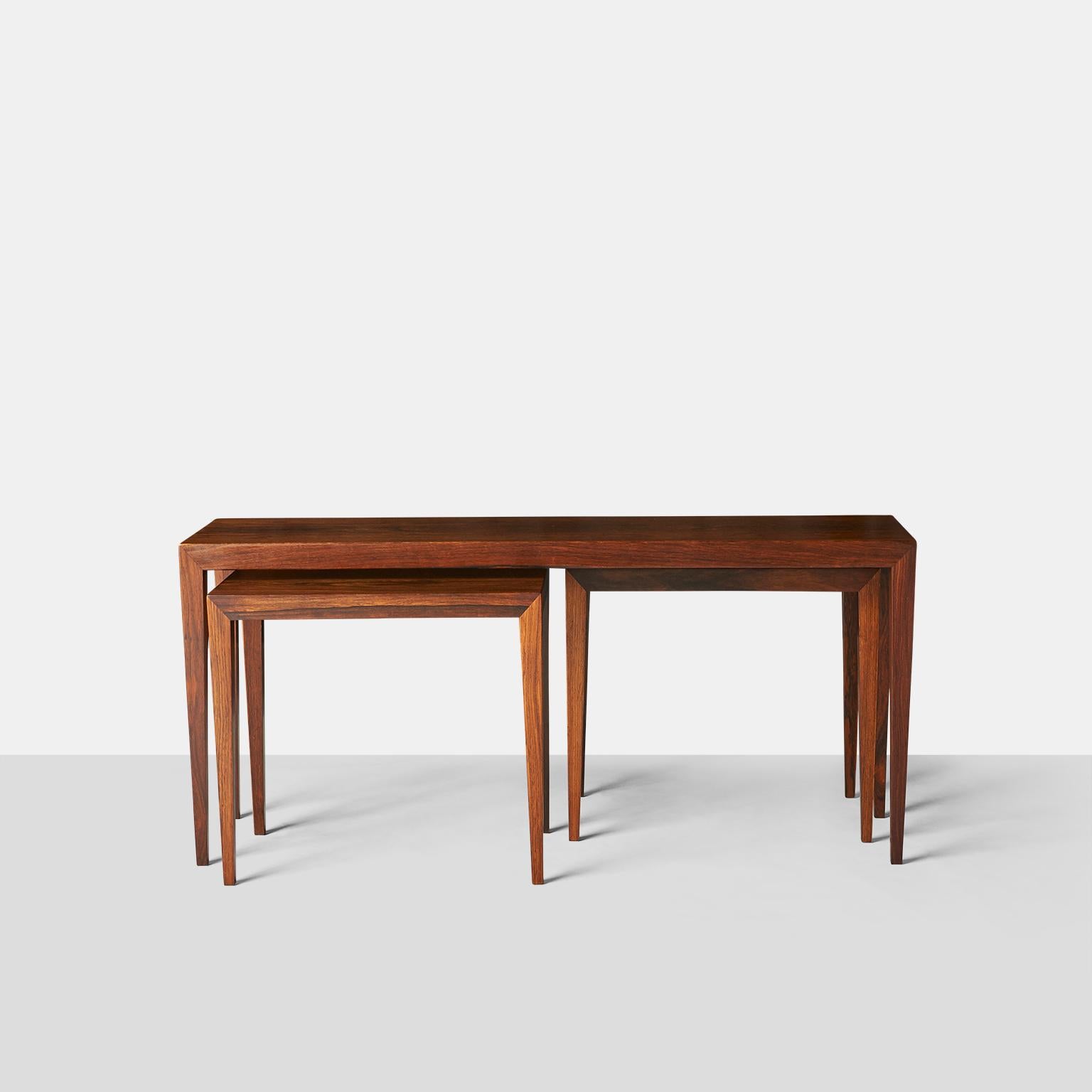 Danish Severin Hansen Jr. Coffee and Nesting tables For Sale