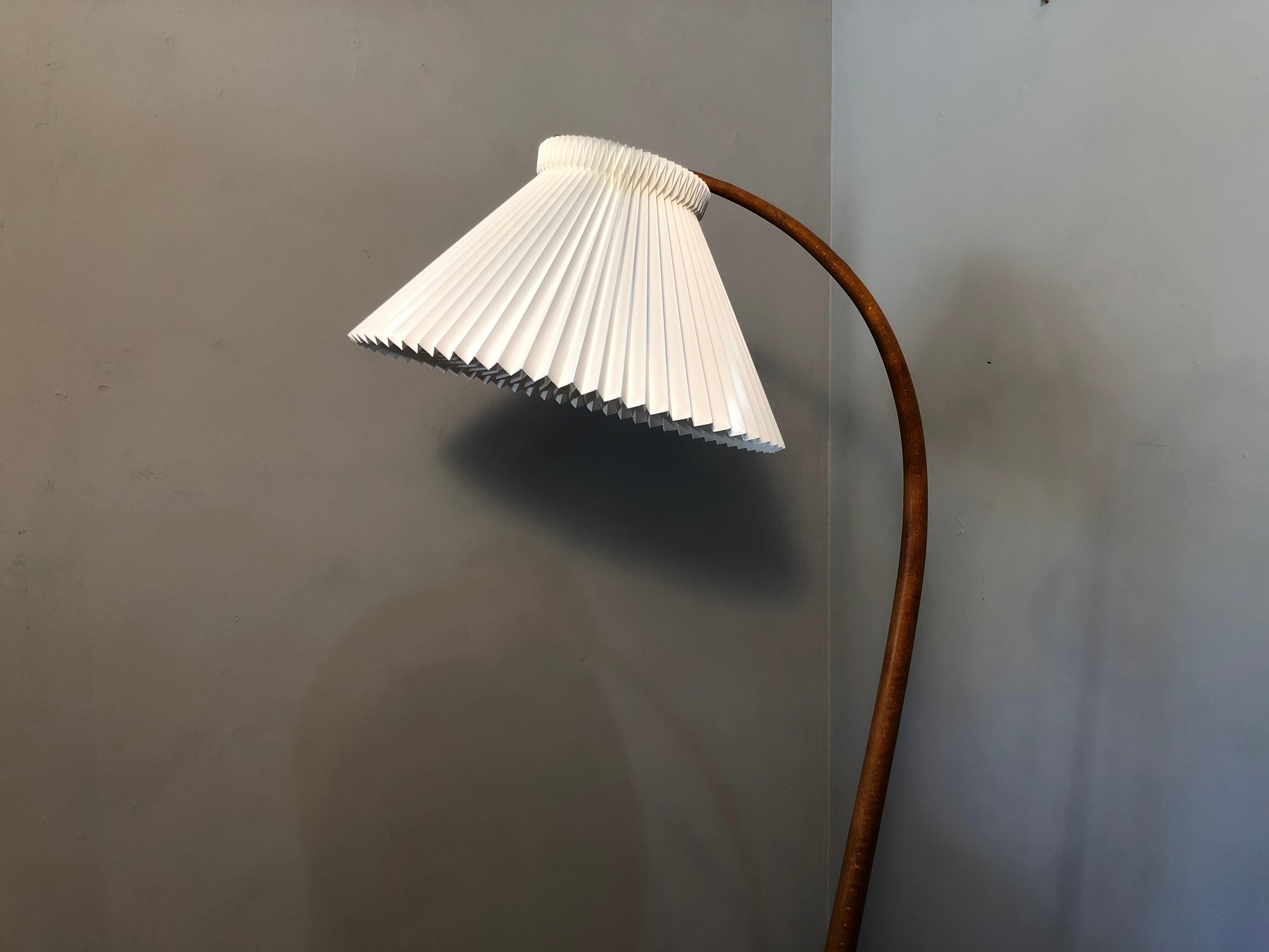 Brass Severin Hansen Jr Floor Lamp, Danish Midcentury Modern