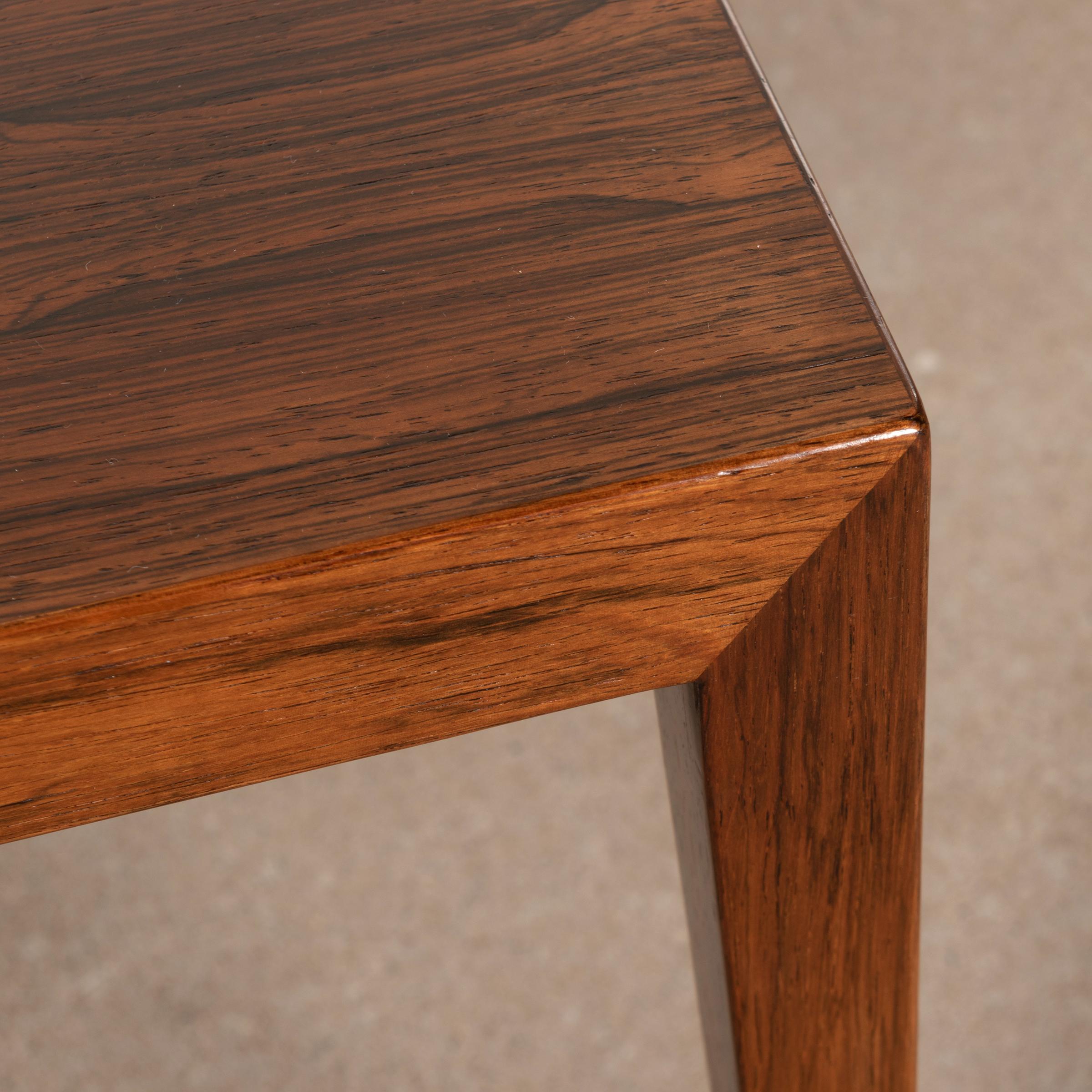 Mid-20th Century Severin Hansen Jr. Nesting Tables in Rosewood for Haslev Møbelsnedskeri, Denmark