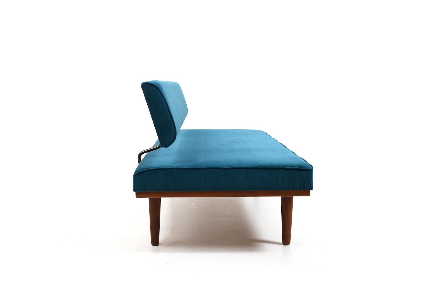 Severin Hansen Jr. Teak Daybed SH7 1957 / New Upholstered For Sale 8