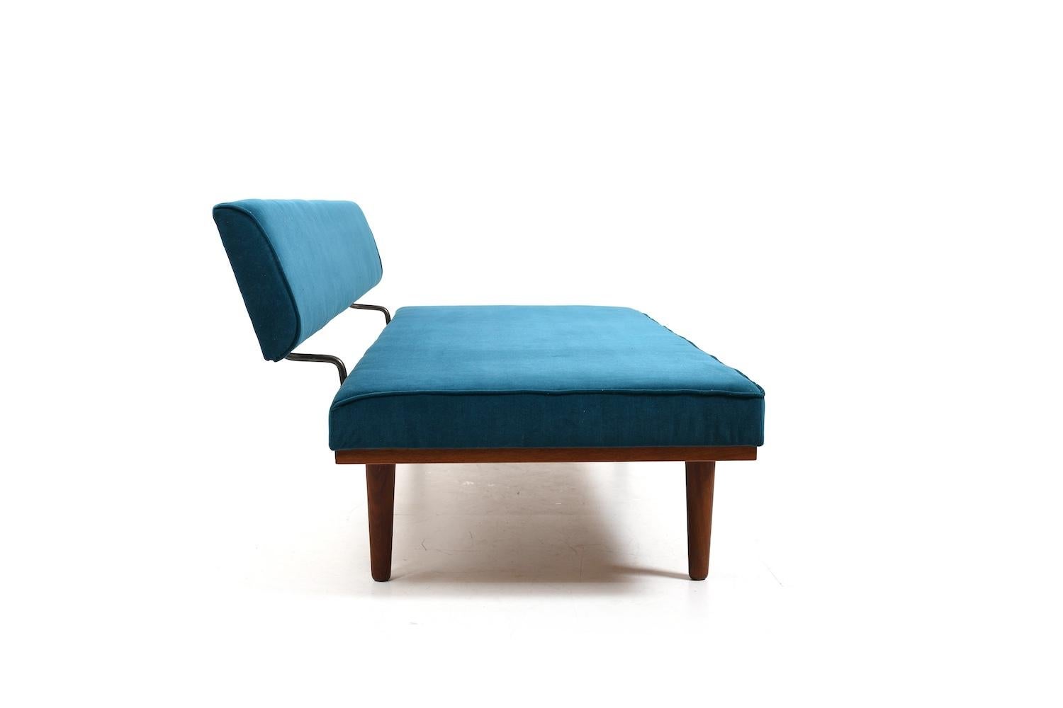 Severin Hansen Jr. Teak Daybed SH7 1957 / New Upholstered For Sale 9