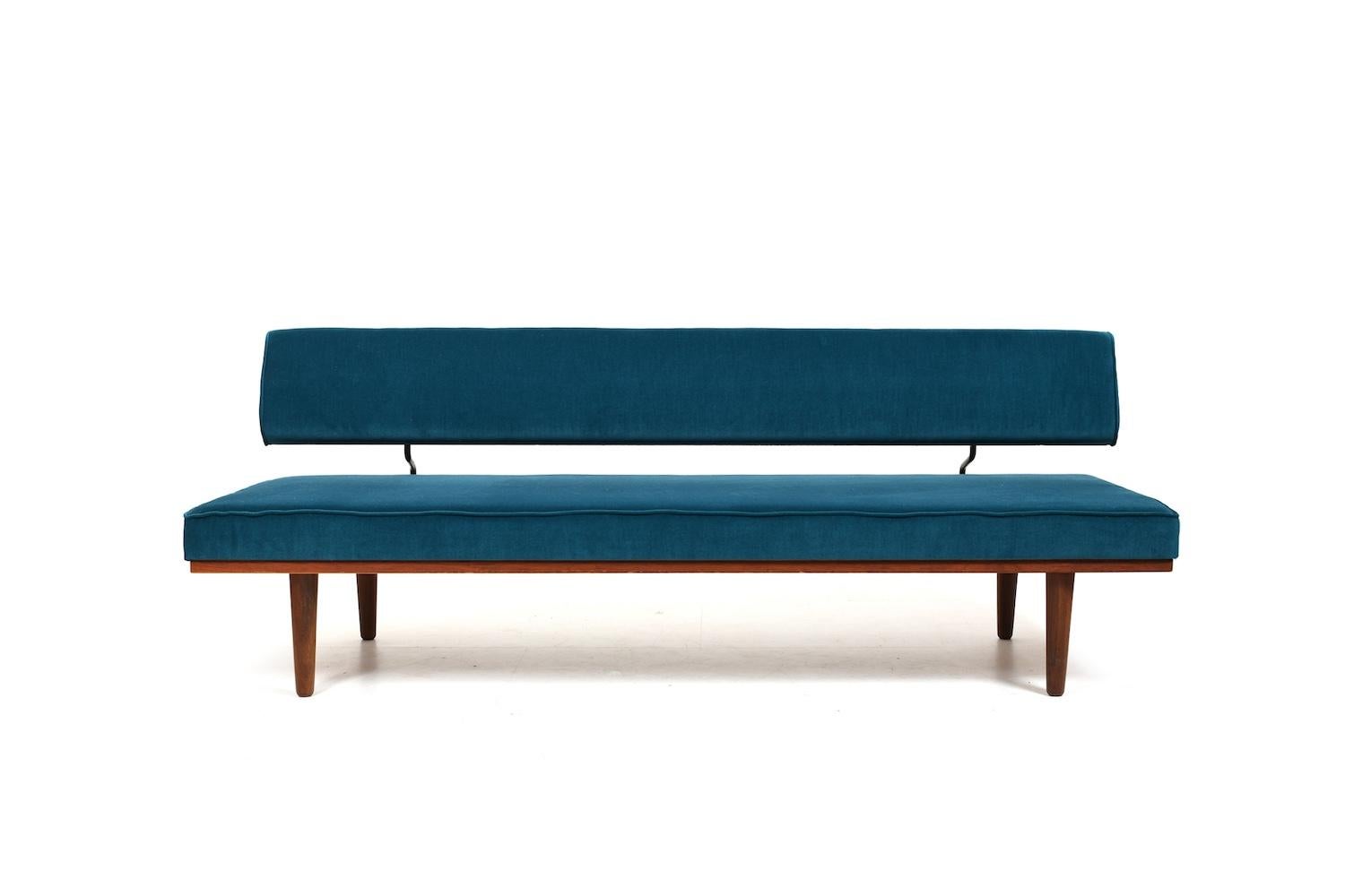 Severin Hansen Jr. Teak Daybed SH7 1957 / New Upholstered For Sale 1
