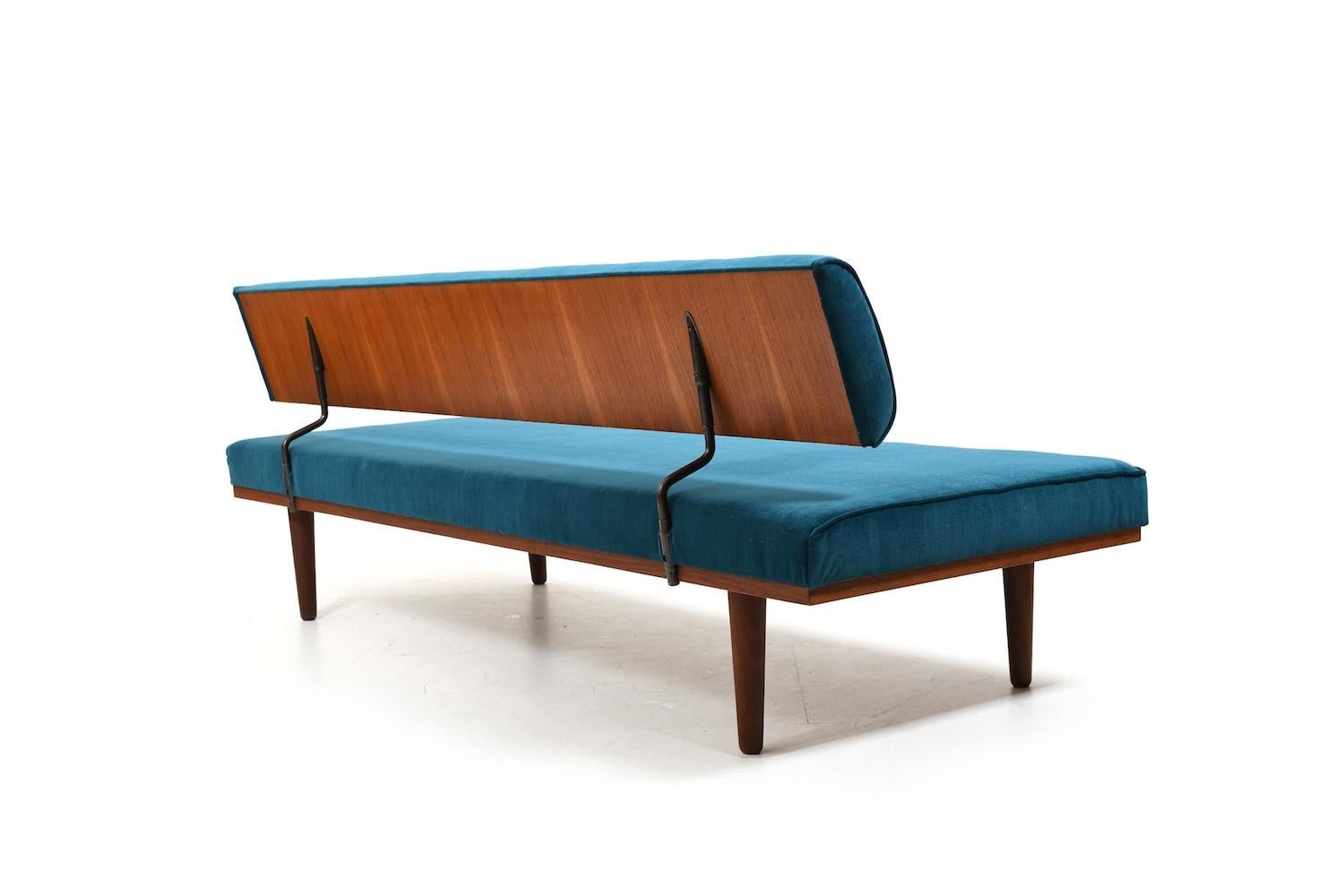 Severin Hansen Jr. Teak Daybed SH7 1957 / New Upholstered For Sale 3