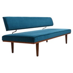 Mehrin Hansen Jr. Teak Daybed SH7 1957 / Neu gepolstert