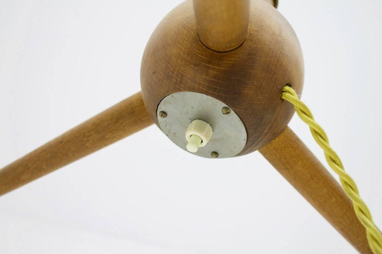 Severin Hansen Jr Teak Floor Lamp Bridge Denmark 1950s