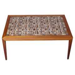 SEVERIN HANSEN low table by Haslev Mobelfabrik and Royal Copenhagen Denmark 1960