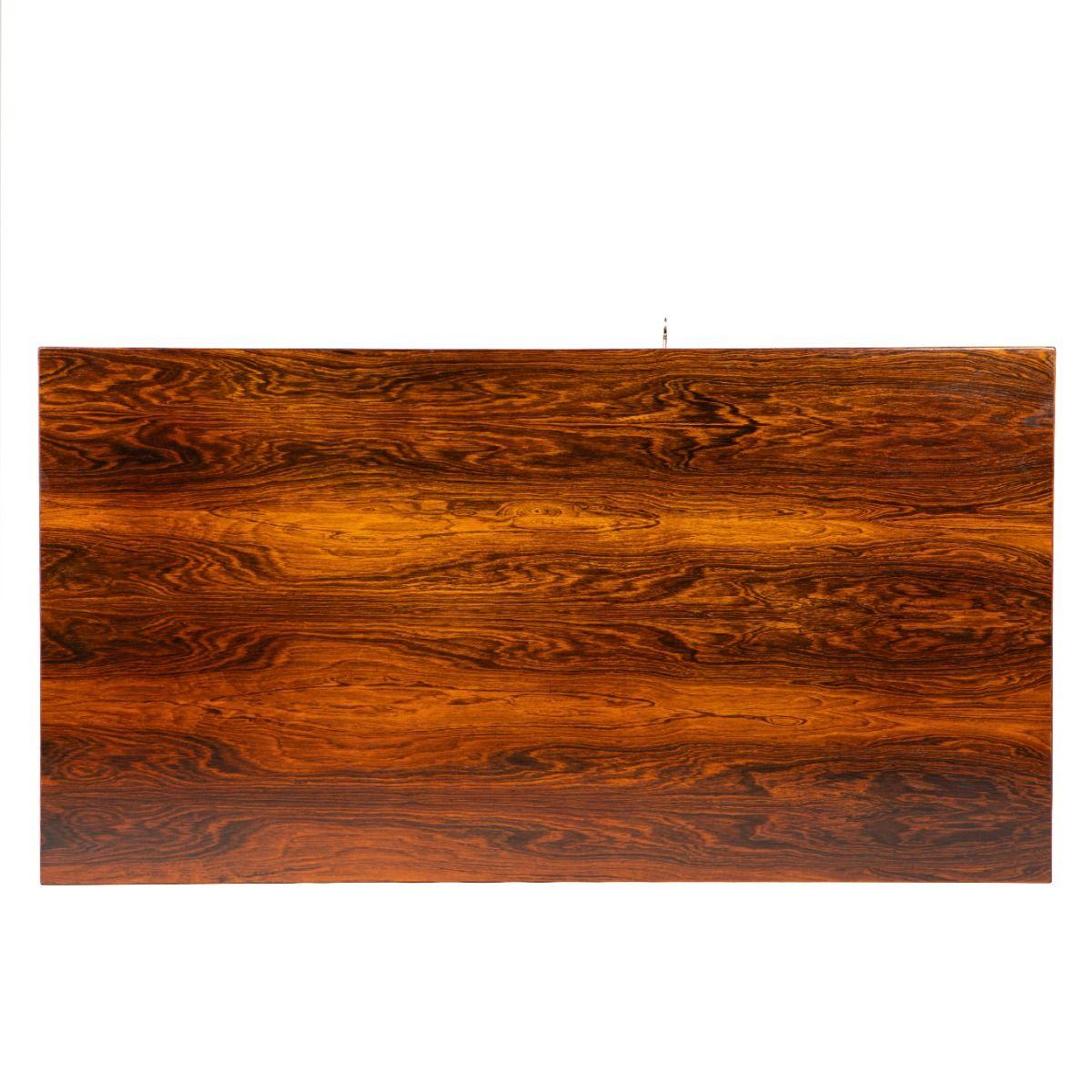 Brass Severin Hansen Mid-Century Rosewood Desk, Model 36 For Sale