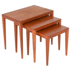 Severin Hansen Model 163 Nesting Tables Haslev Denmark 1960