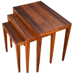 Severin Hansen Model 164 Rosewood Nest of Tables for Haslev