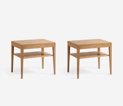 Severin Hansen Model 35 Oak Nightstands with Wood Shelf - New Edition