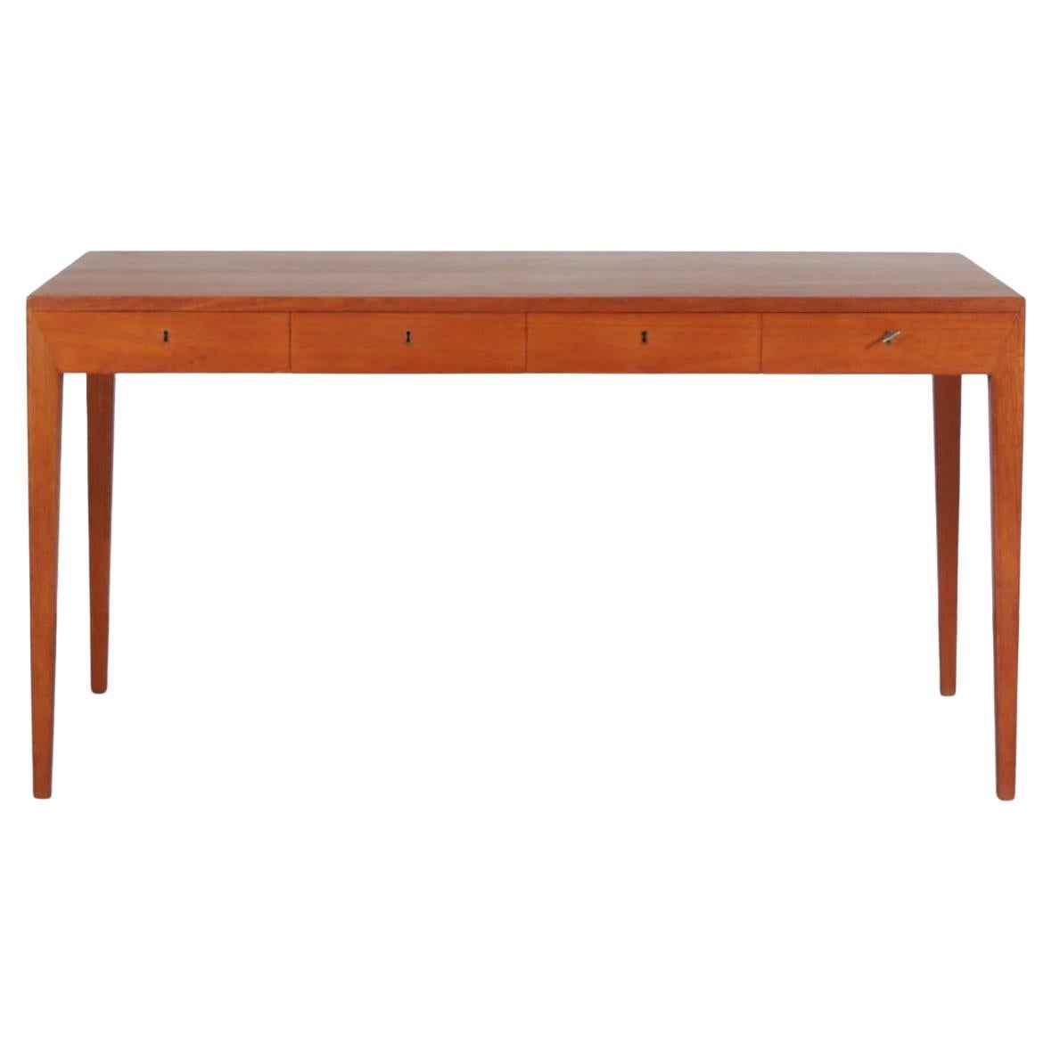 Severin Hansen Model No. 36 Teakholz-Schreibtisch für Haslev, Dänemark im Angebot