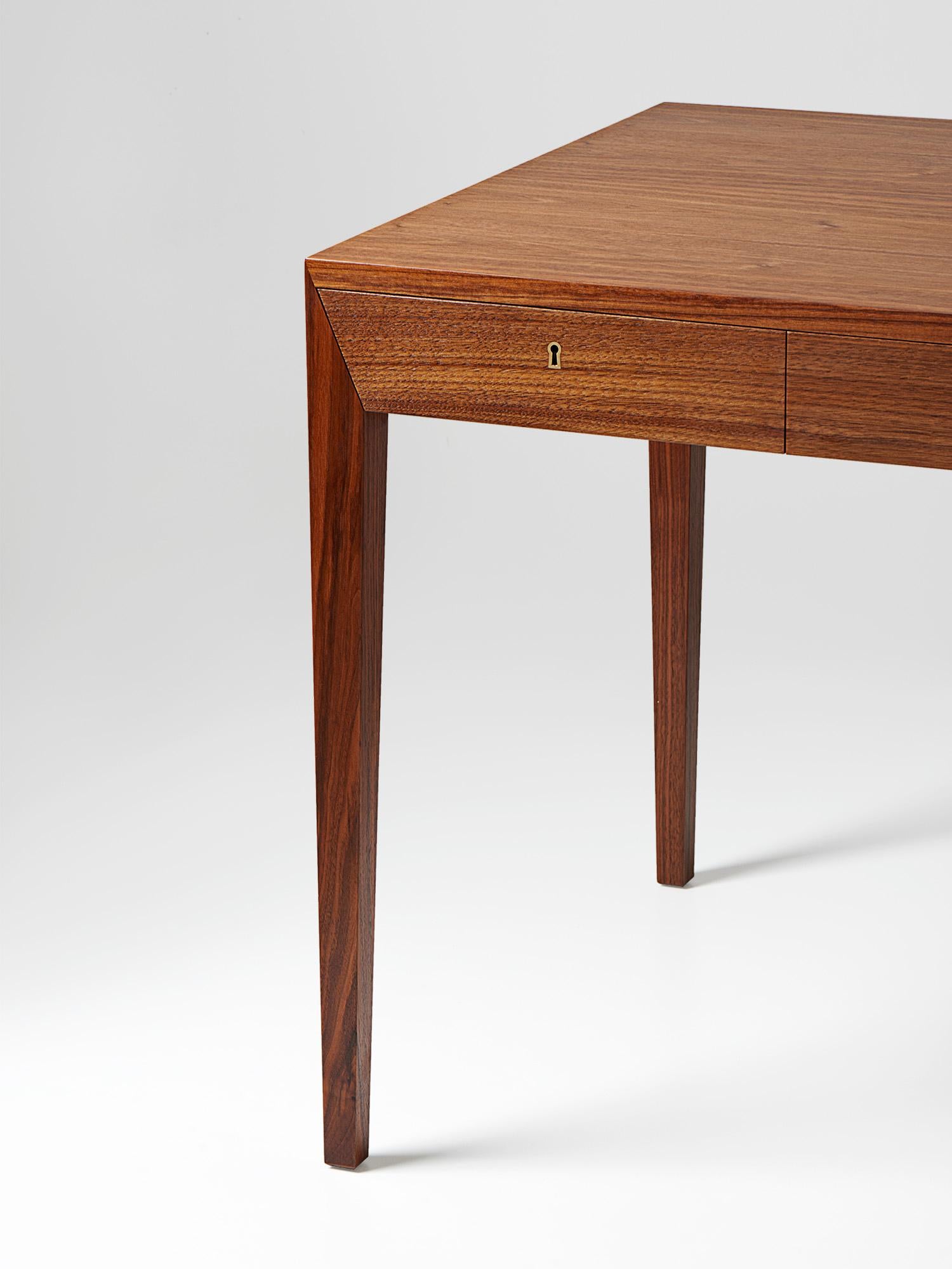 Severin Hansen Model 36 Walnut Desk 1958 - New Edition For Sale 4