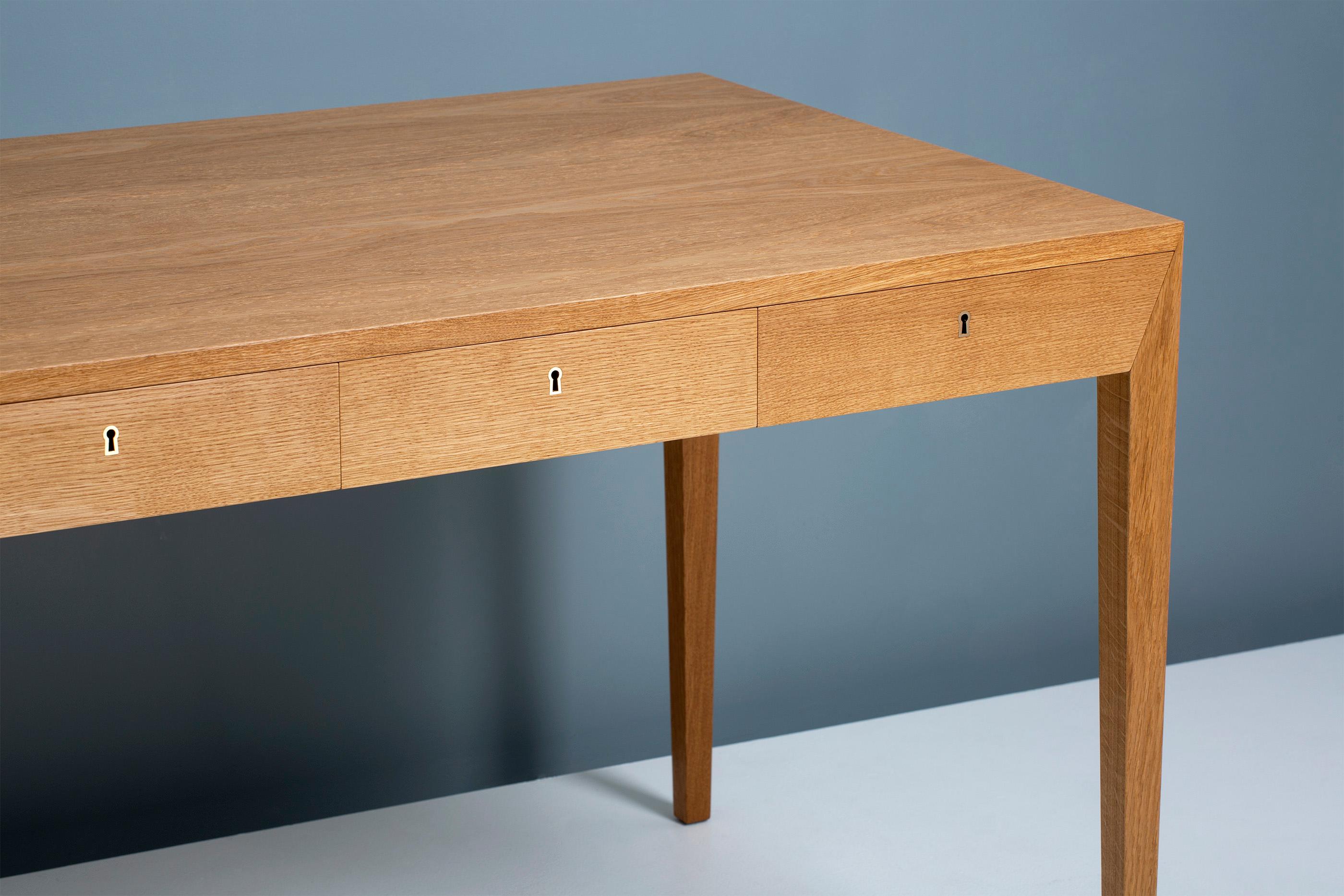 Severin Hansen Model 36 Oak Desk In New Condition For Sale In London, GB