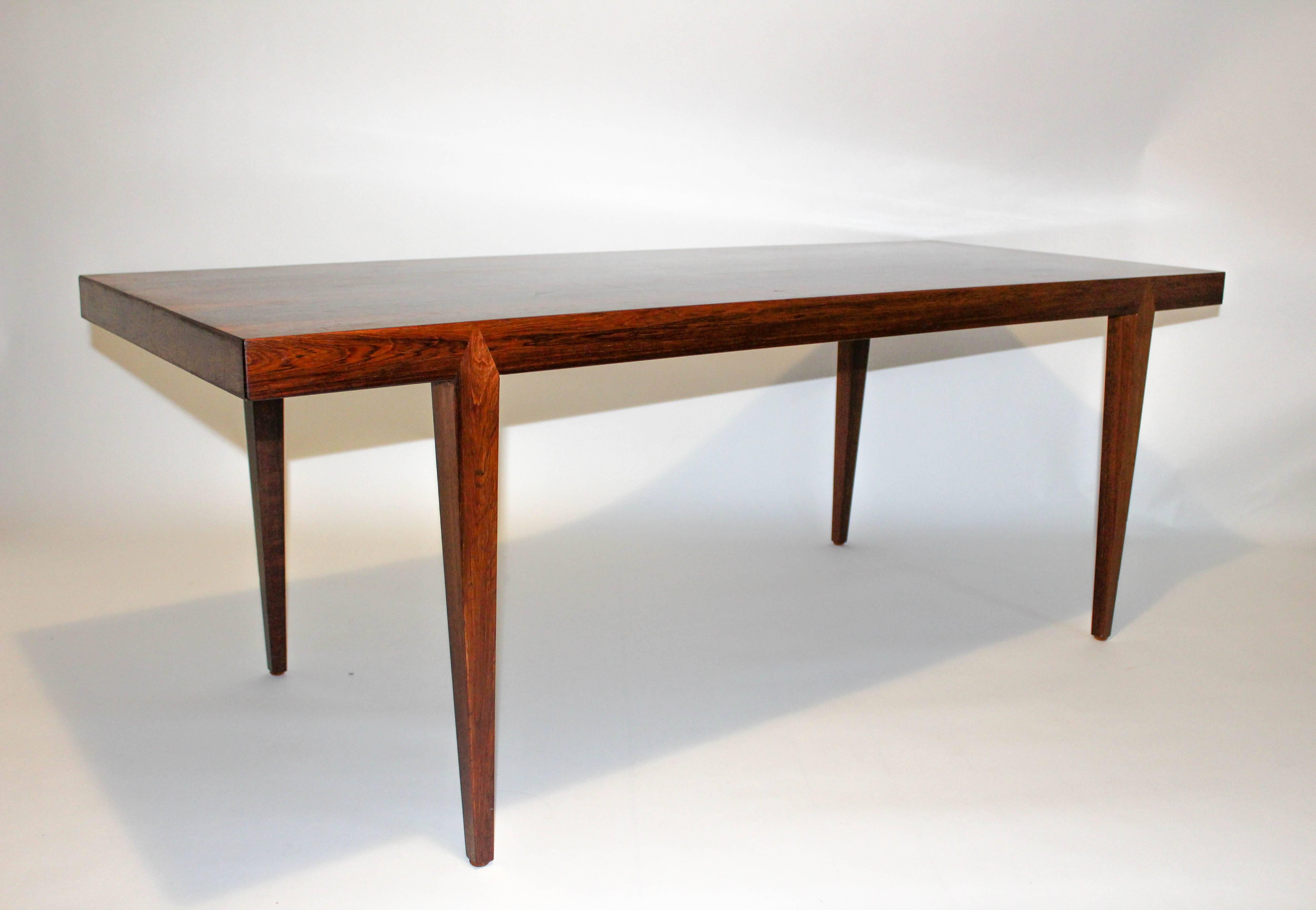 Midcentury Danish rosewood coffee table by Severin Hansen. The coffee table is in very good vintage condition with signs of usage.