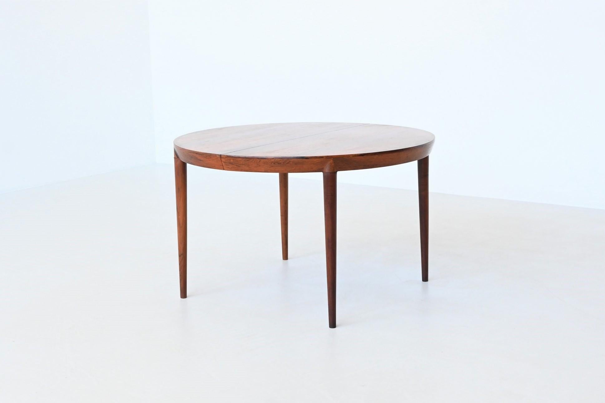 Severin Hansen model 71 dining table in rosewood Haslev Denmark 1960 7