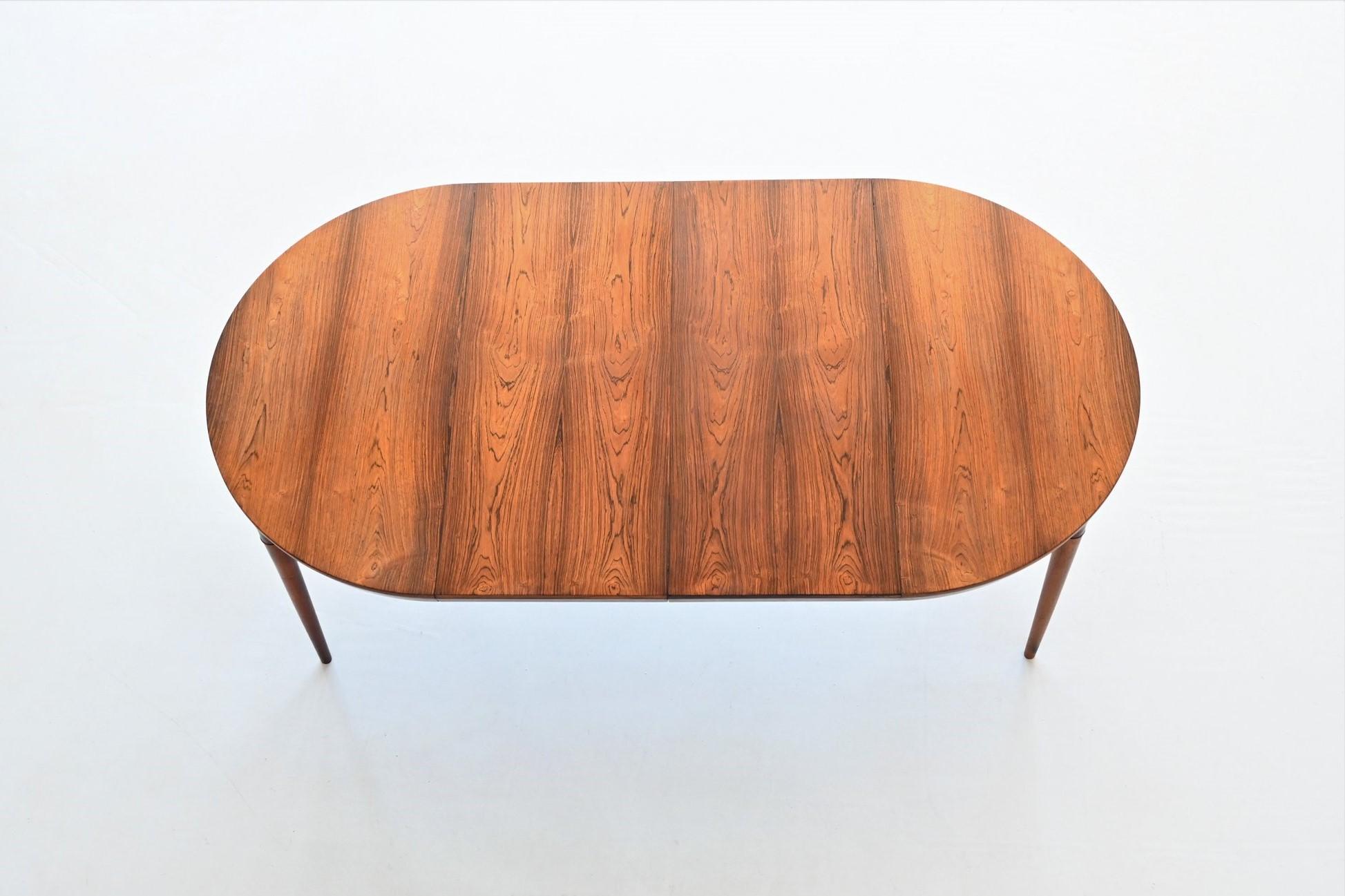 Severin Hansen model 71 dining table in rosewood Haslev Denmark 1960 11
