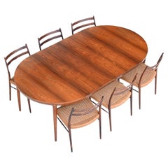 Severin Hansen model 71 dining table in rosewood Haslev Denmark 1960