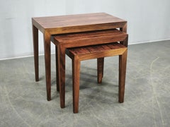 Severin Hansen Nesting Tables for Haslev, Denmark, 1960s