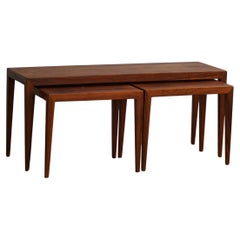 Severin Hansen, Nesting Tables in Brazilian Rosewood, Danish Mid Century, 1960s