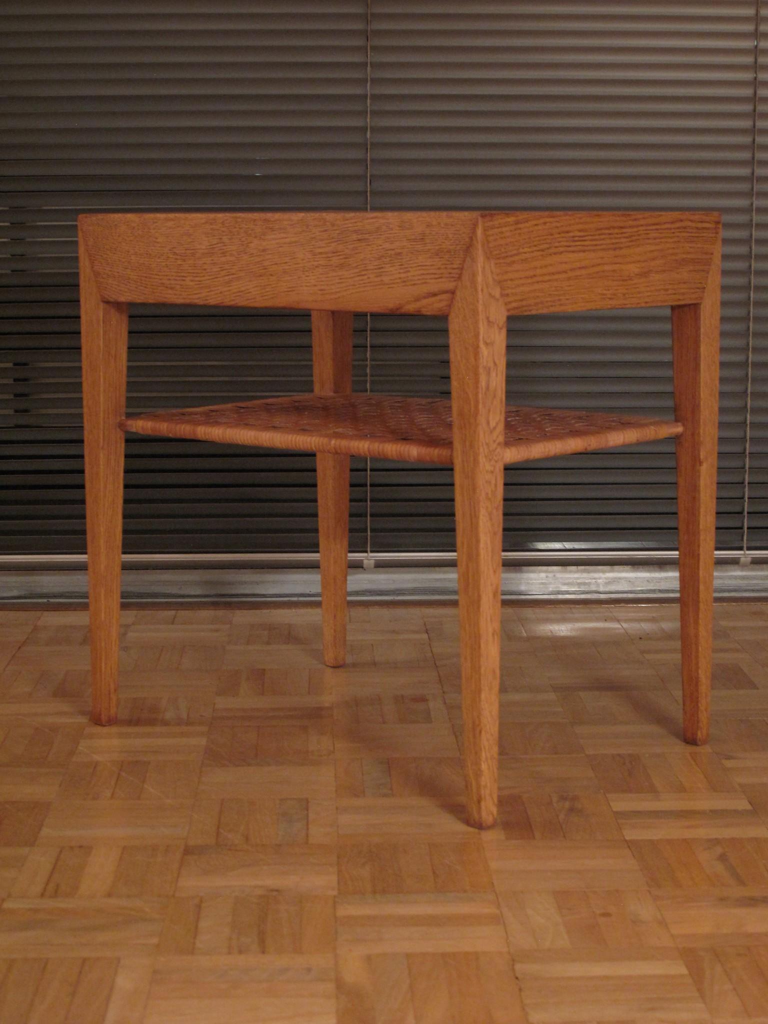 Severin Hansen Oak and Rattan Chest of Drawers Bedside Table 3