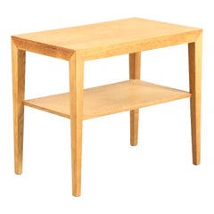 Severin Hansen Oak side Table by Haslev Møbelsnedkeri Denmark 1960