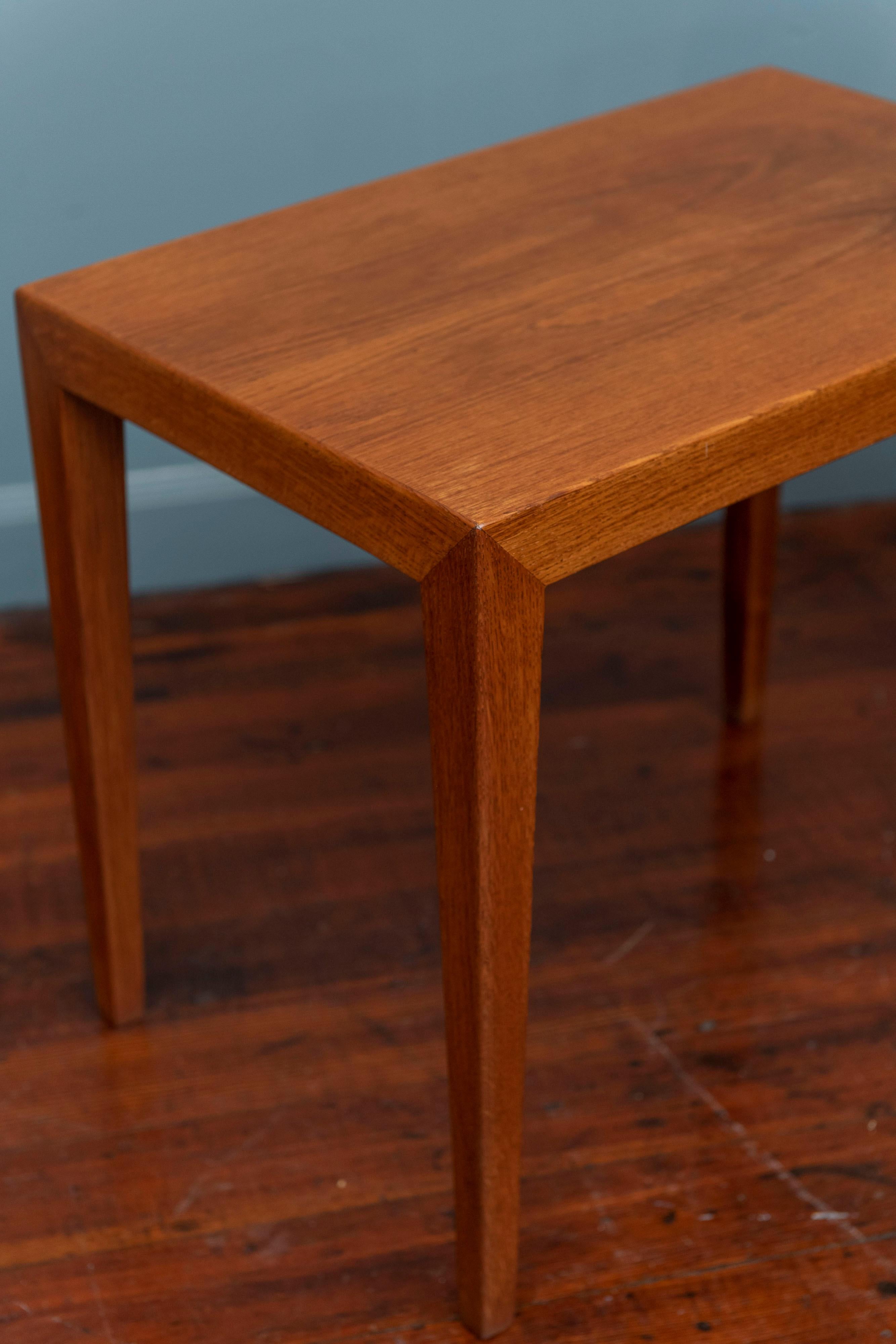 Scandinavian Modern Severin Hansen Oak Side Tables for Haslev