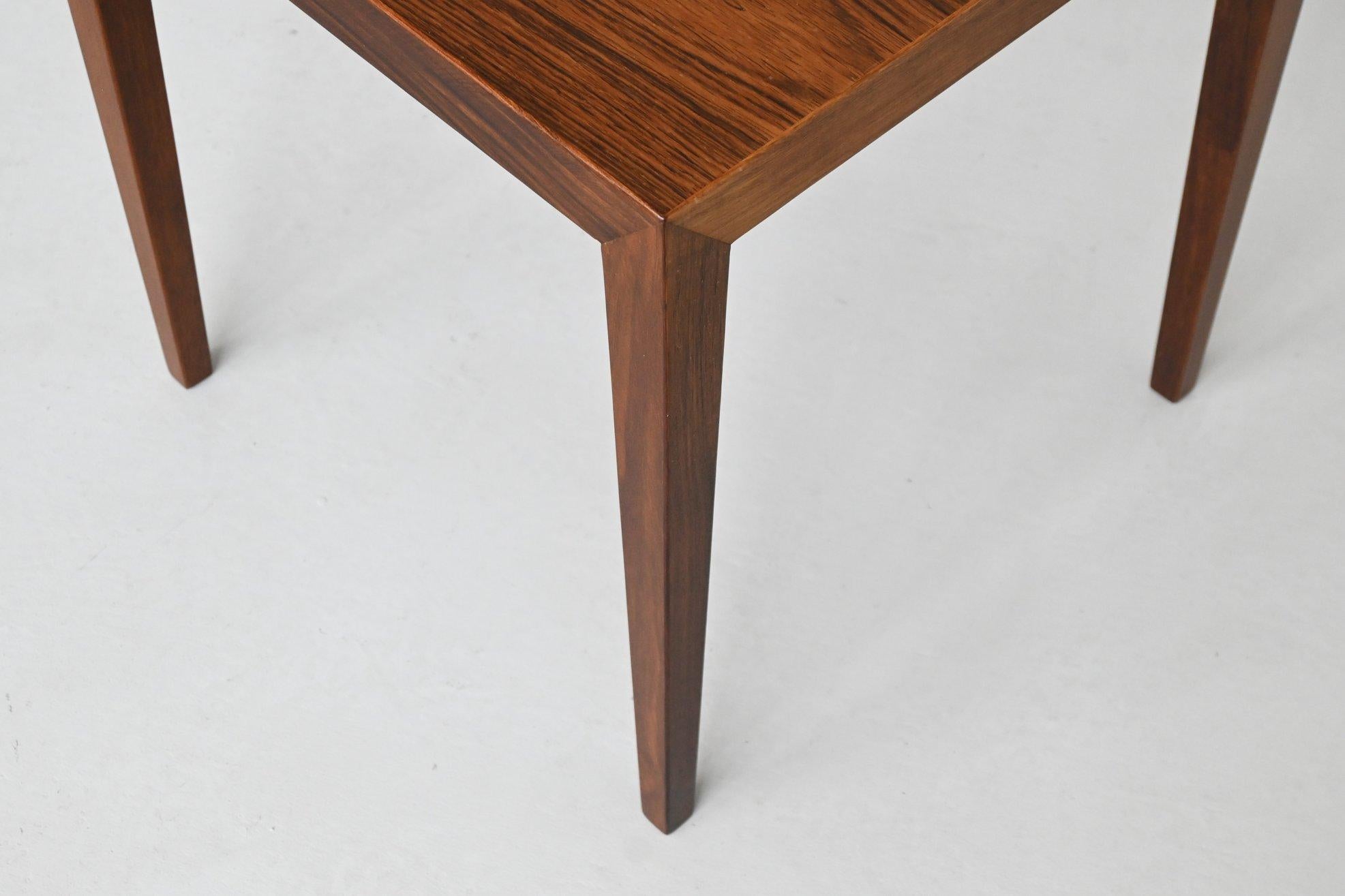 Paire de tables d'appoint en palissandre de Severin Hansen Danemark 1960 en vente 7