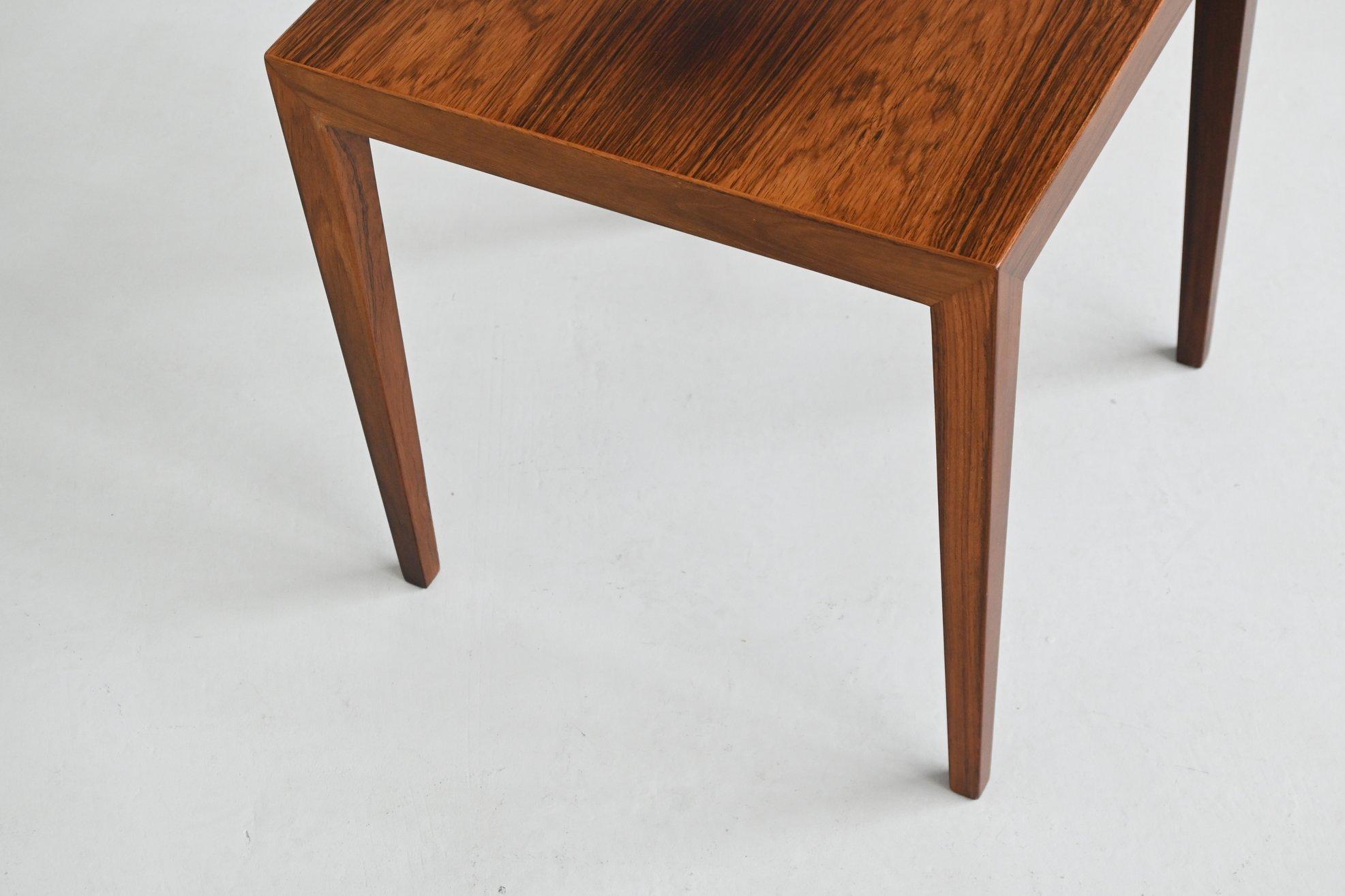 Paire de tables d'appoint en palissandre de Severin Hansen Danemark 1960 en vente 8
