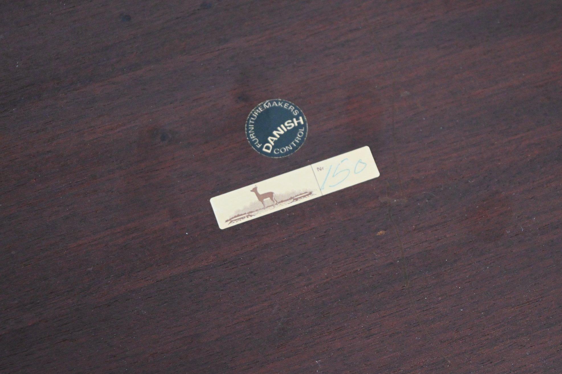 Paire de tables d'appoint en palissandre de Severin Hansen Danemark 1960 en vente 13