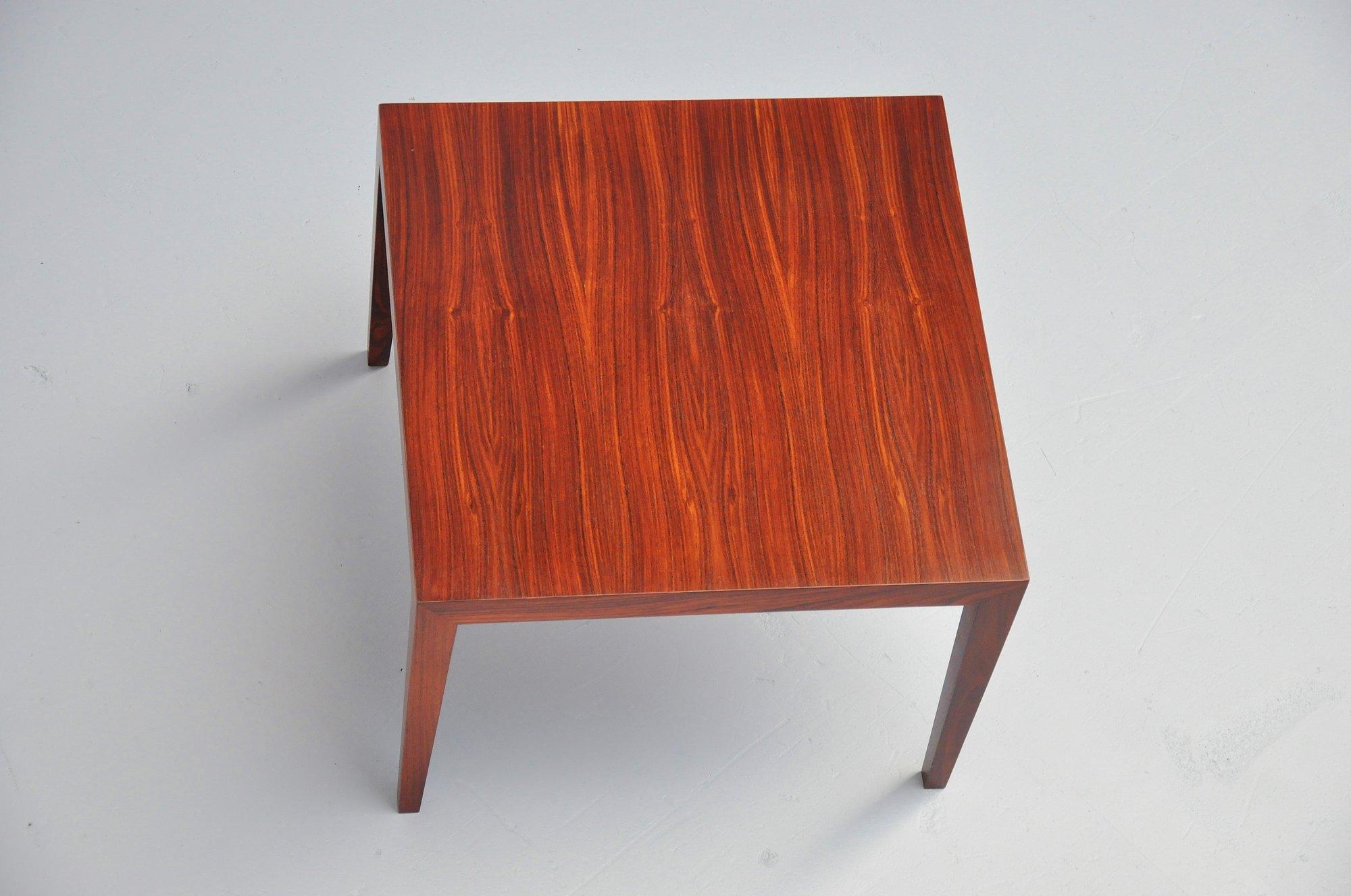 Danish Severin Hansen Rosewood Coffee Table Haslev, 1955