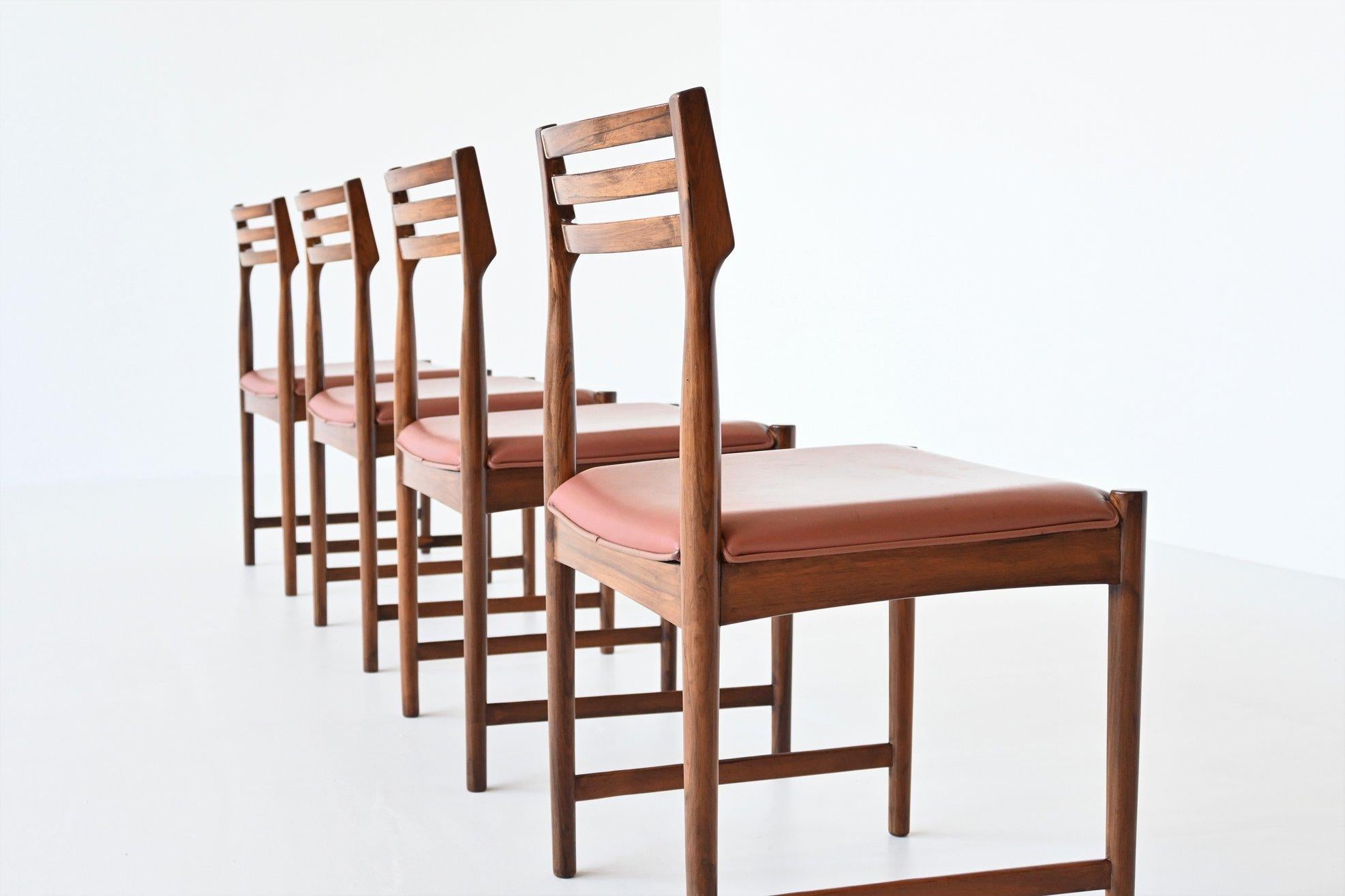 Severin Hansen Rosewood Dining Chairs Bovenkamp Denmark 1960 1