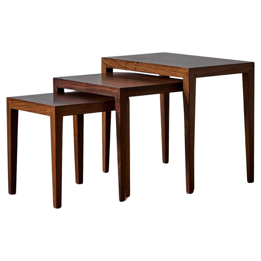 Severin Hansen Rosewood Nesting Tables For Sale