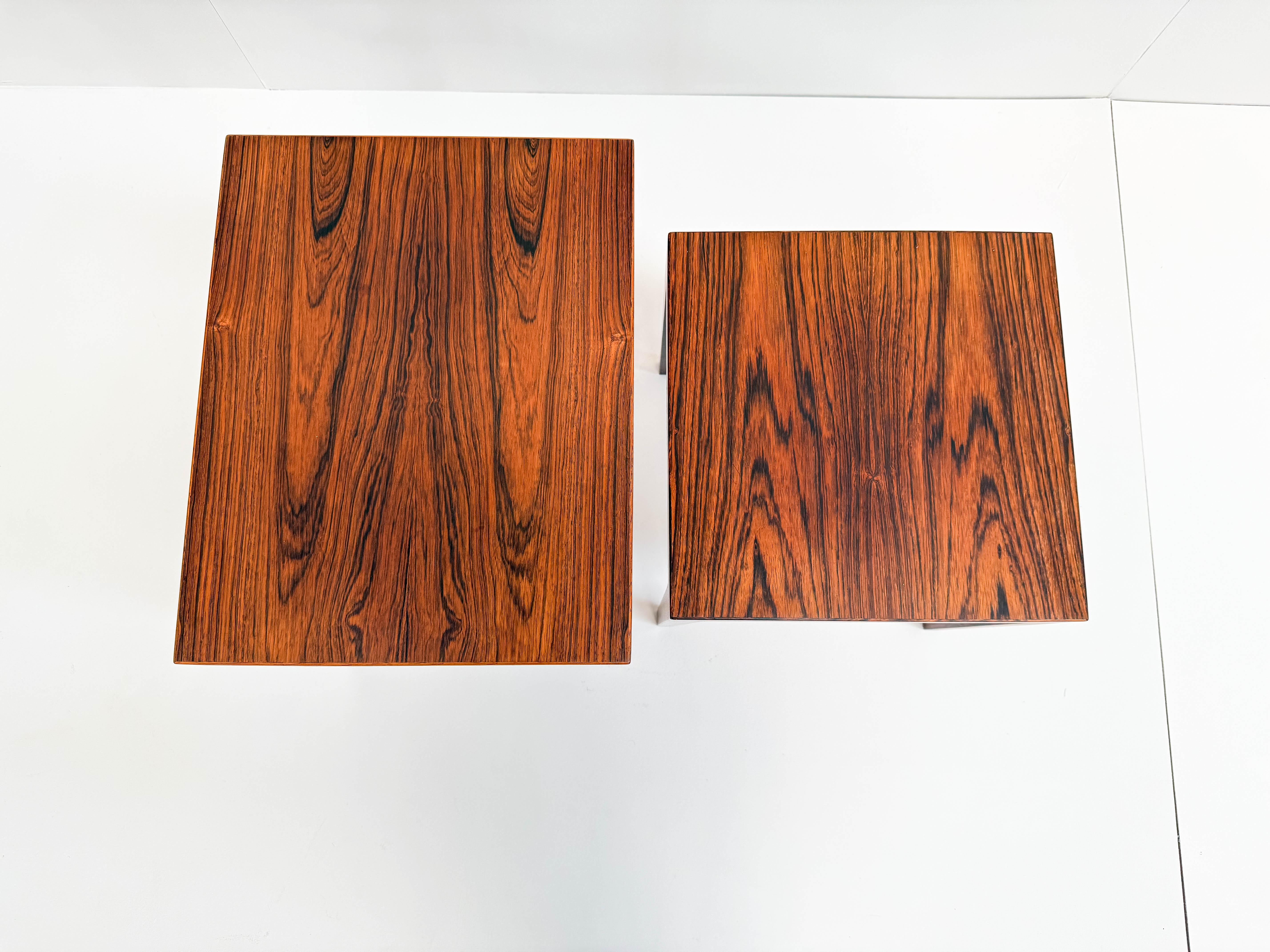 Severin Hansen Rosewood Nesting Tables (Set of 2), Denmark 1960s For Sale 3