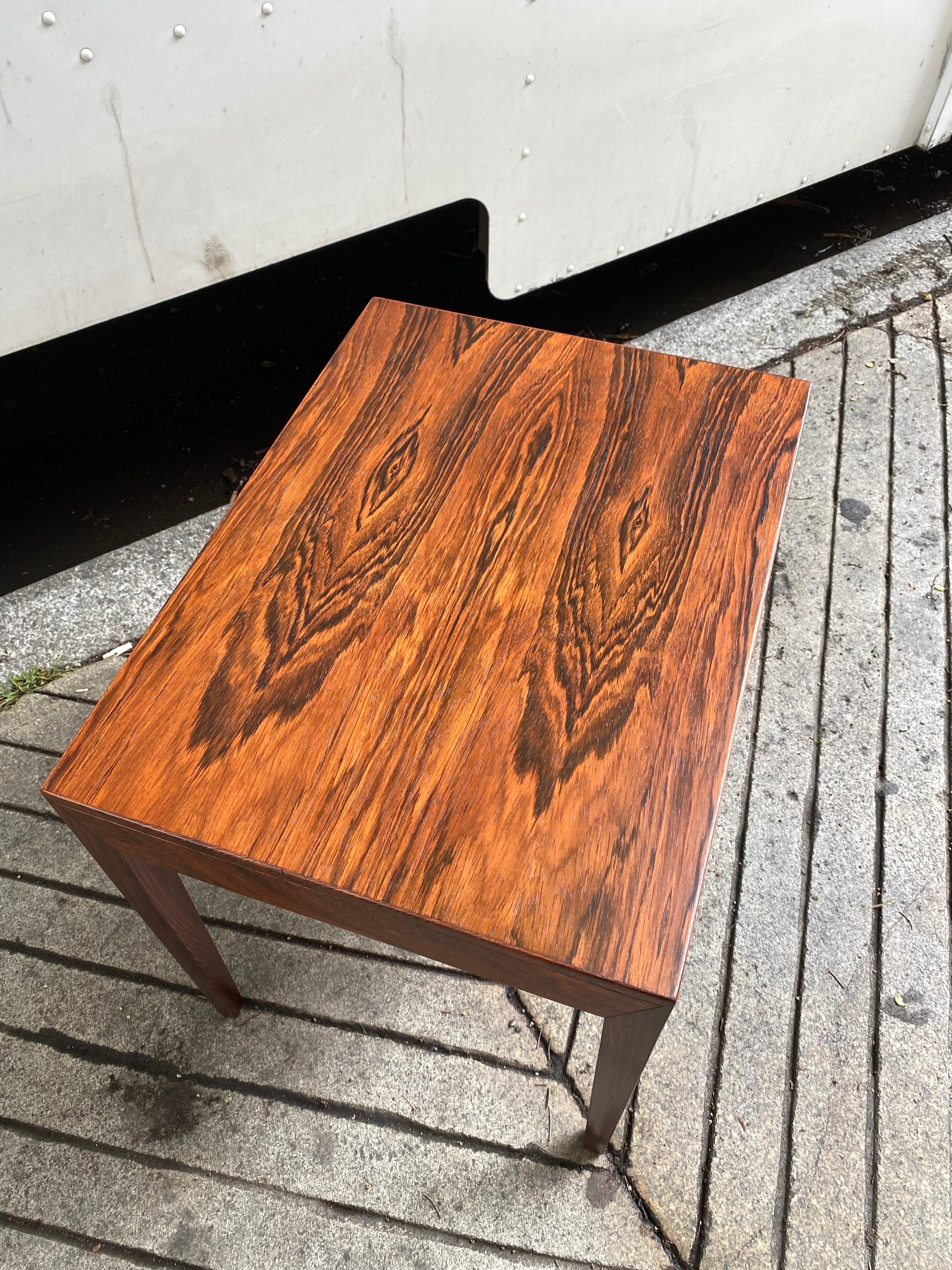 Scandinavian Modern Severin Hansen Rosewood Sewing/ Side Table