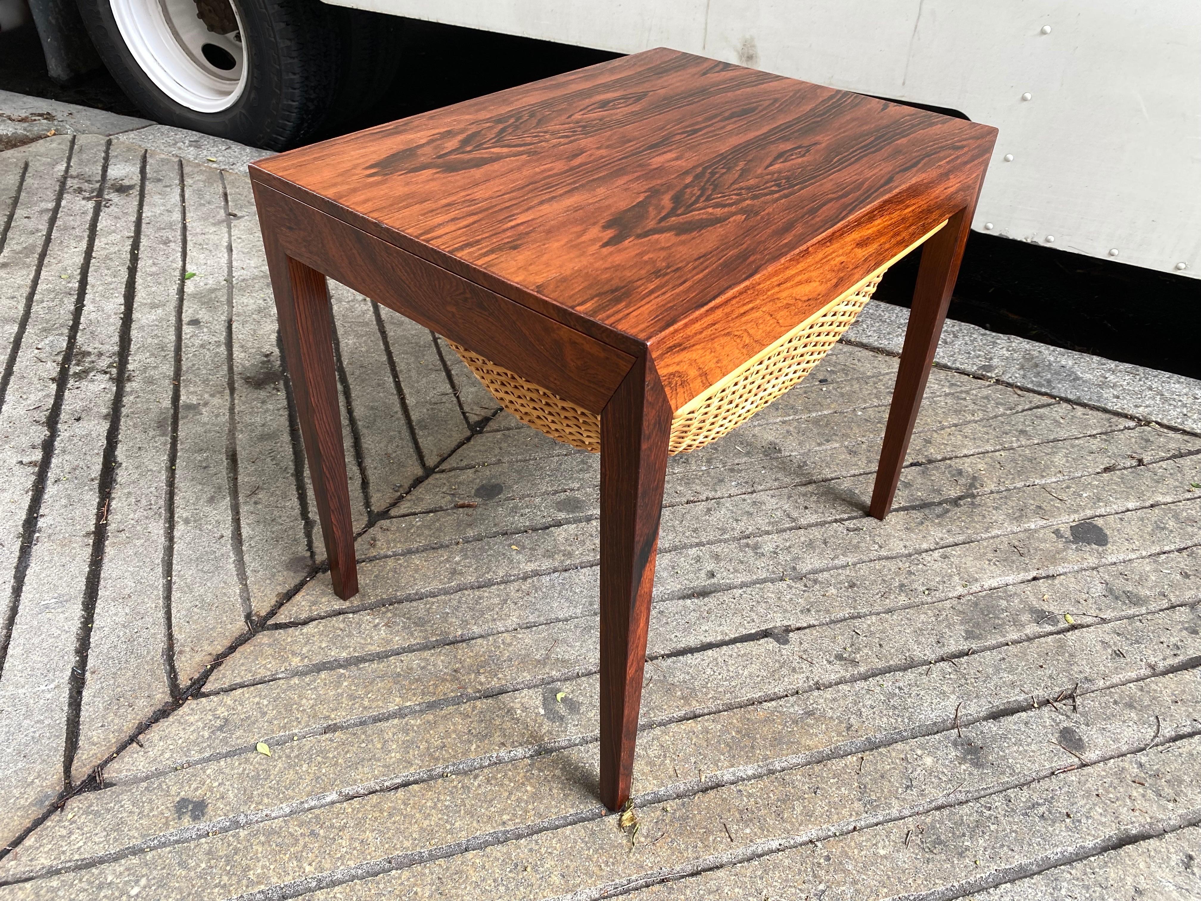 Severin Hansen Rosewood Sewing/ Side Table 1