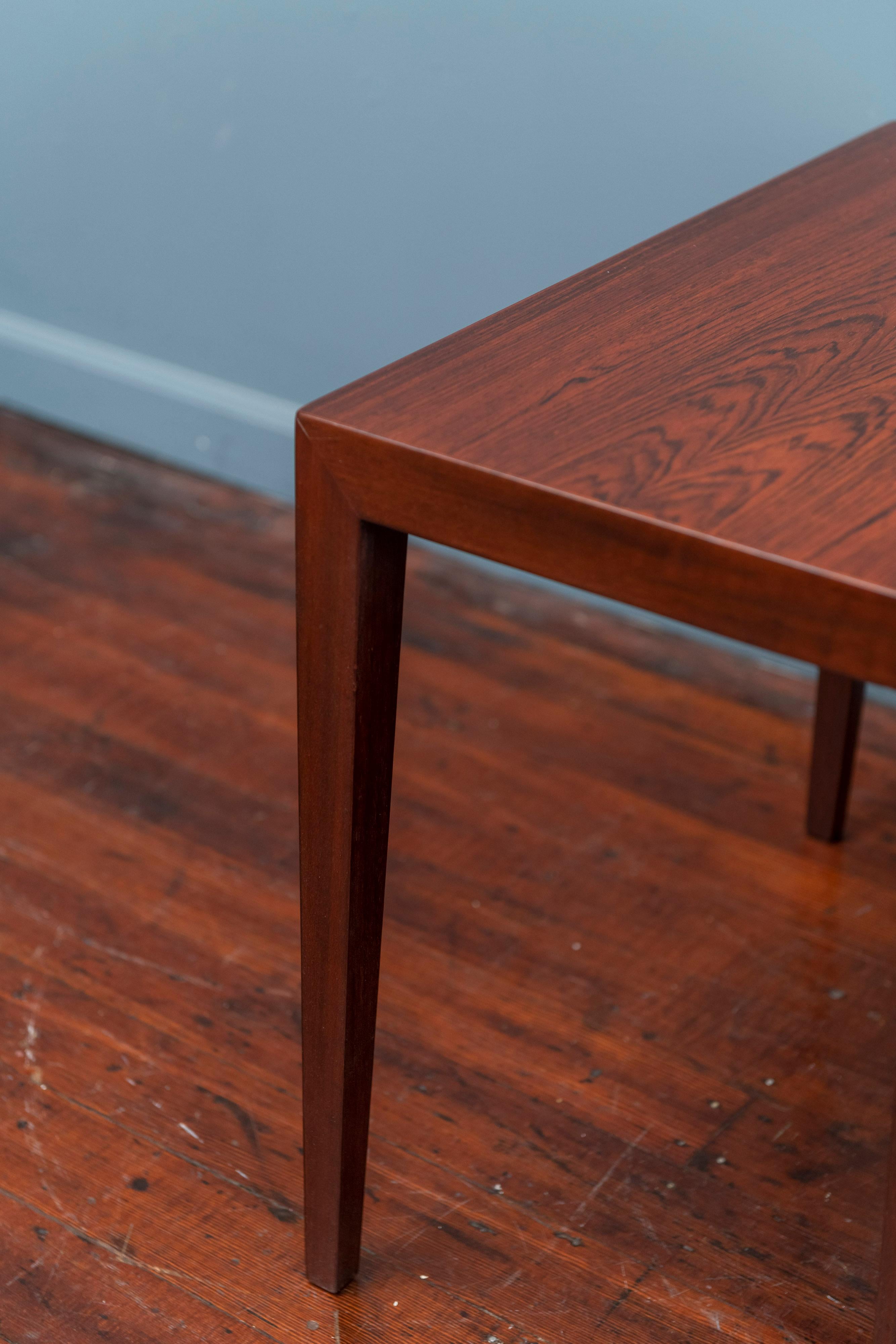 Mid-20th Century Severin Hansen Rosewood Side Tables for Haslev