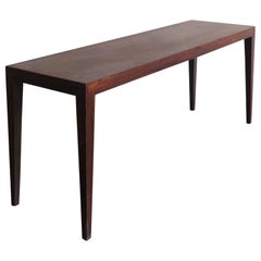 Severin Hansen Scandinavian Mid-Century Modern Design Dark Wood Coffe Table