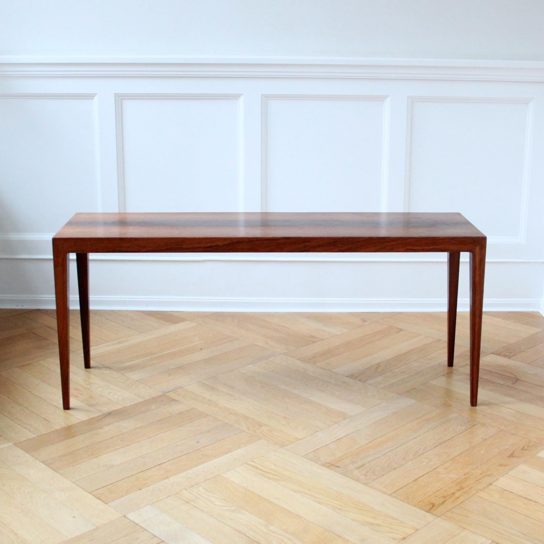 Oiled Severin Hansen, Scandinavian Modern Table in Rosewood, Denmark 1950s For Sale