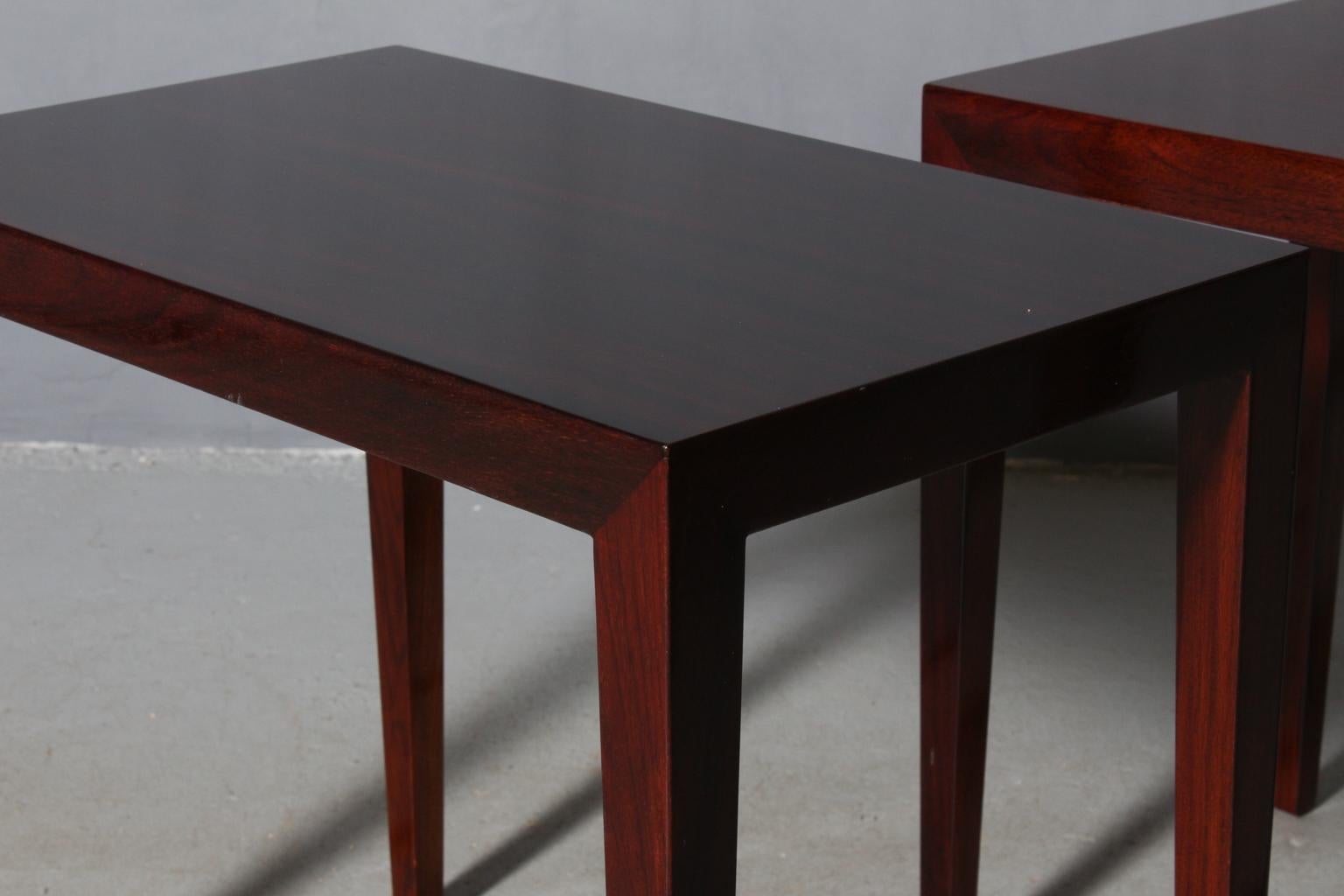 Scandinavian Modern Severin Hansen Set of Side Tables / Bed Side Tables