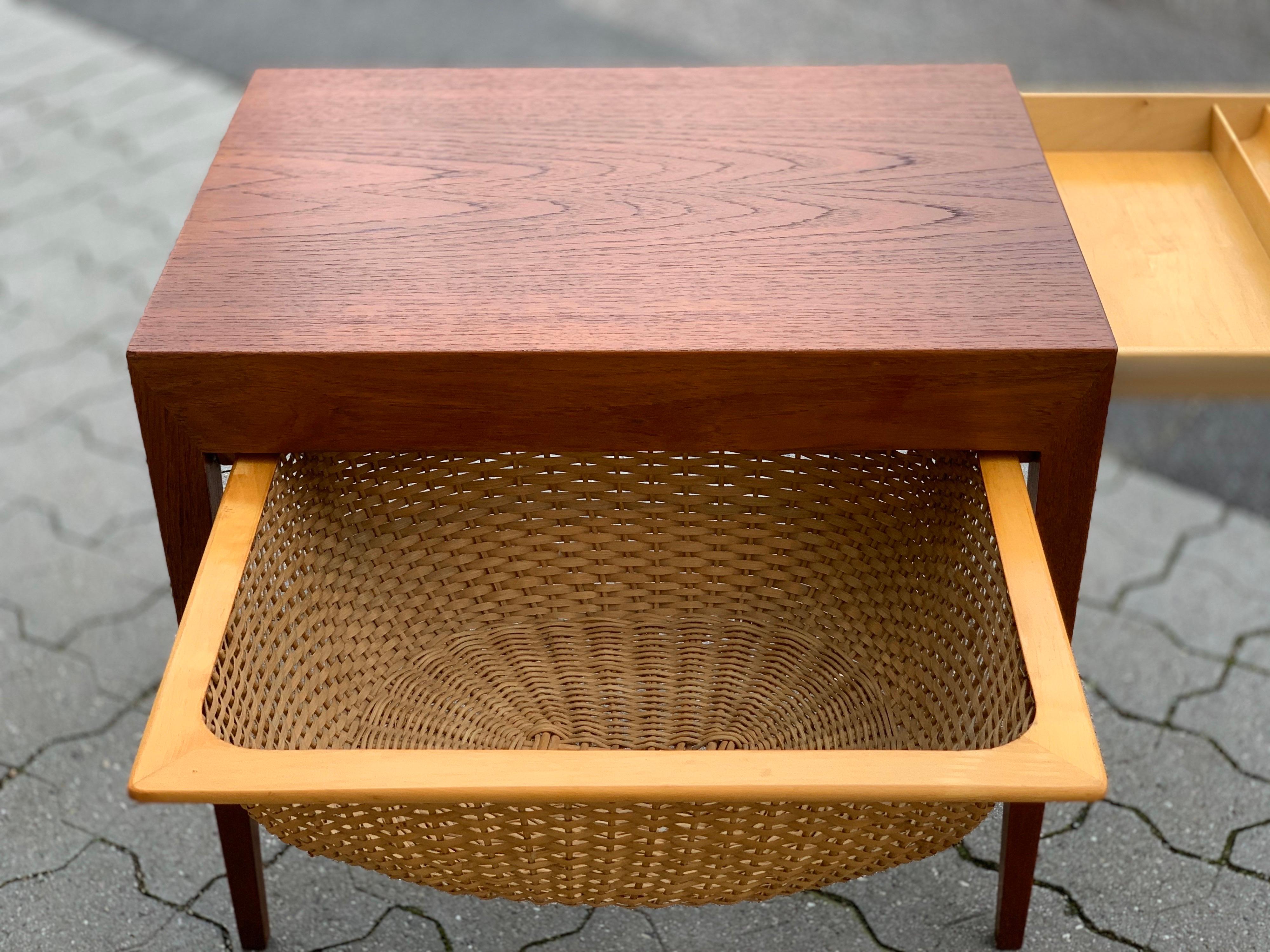 Severin Hansen Side Table by Haslev Møbelsnedkeri, Denmark, 1960s For Sale 3