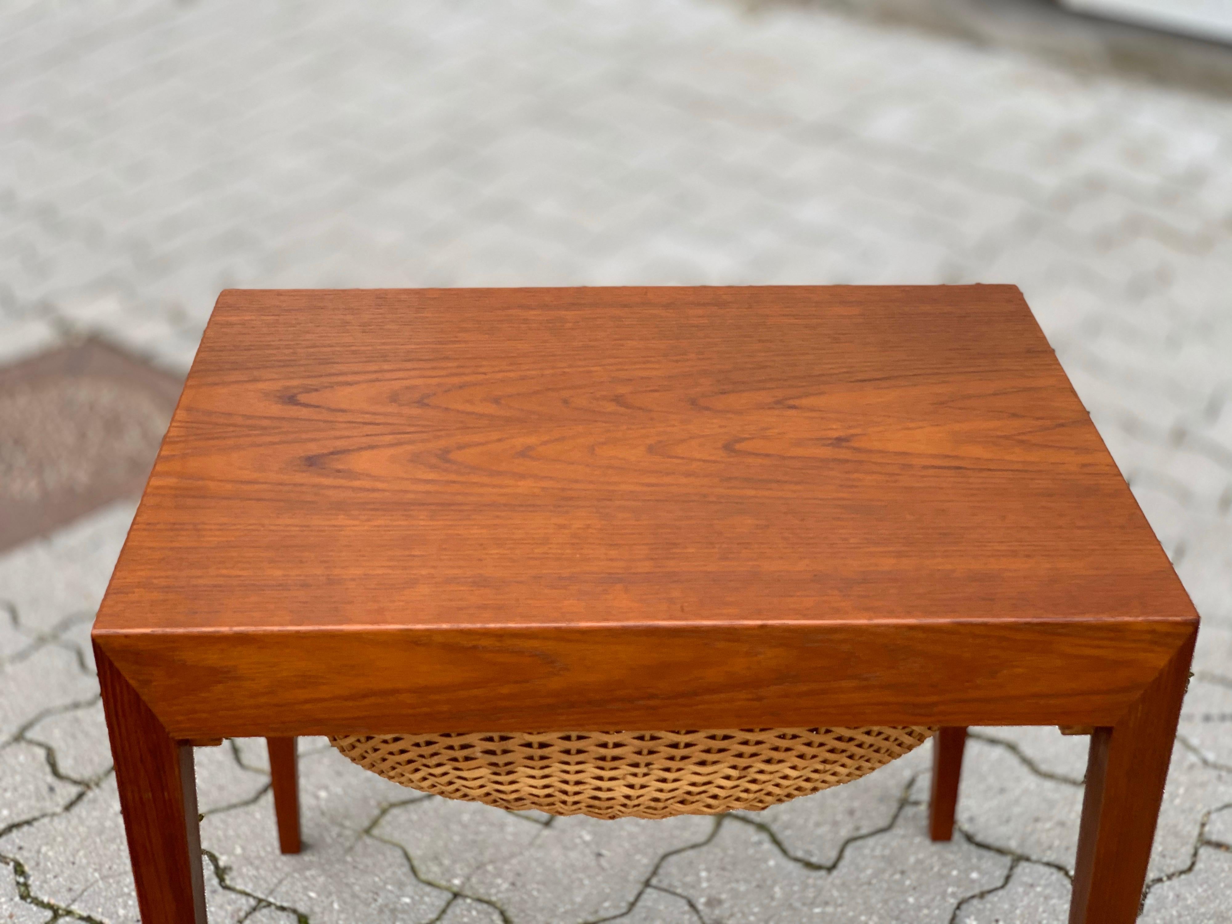 Severin Hansen Side Table by Haslev Møbelsnedkeri, Denmark, 1960s For Sale 5