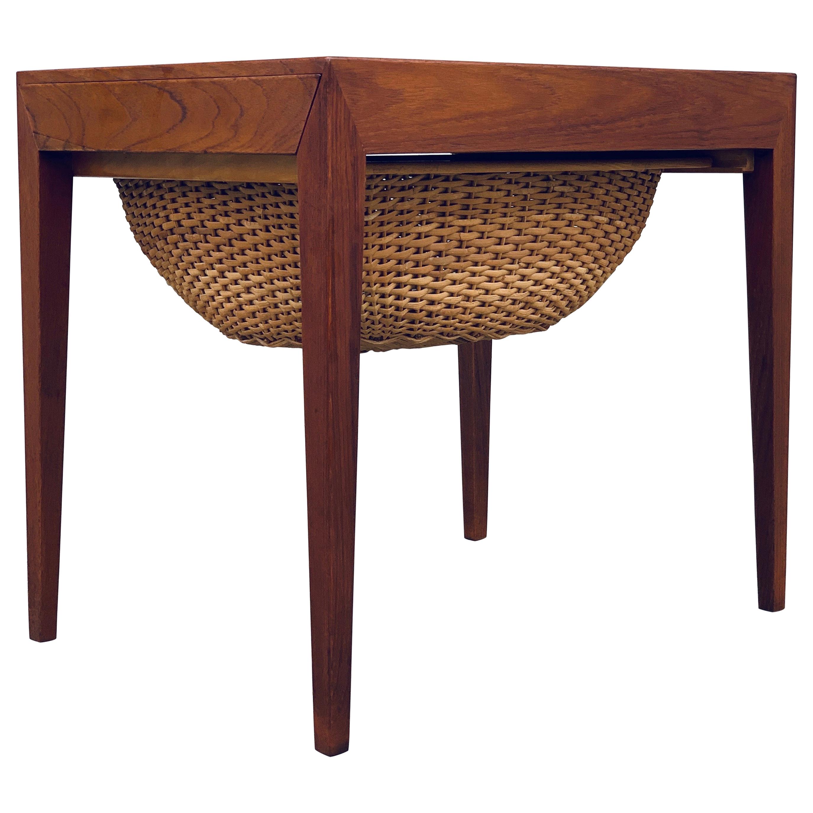 Severin Hansen Side Table by Haslev Møbelsnedkeri, Denmark, 1960s For Sale
