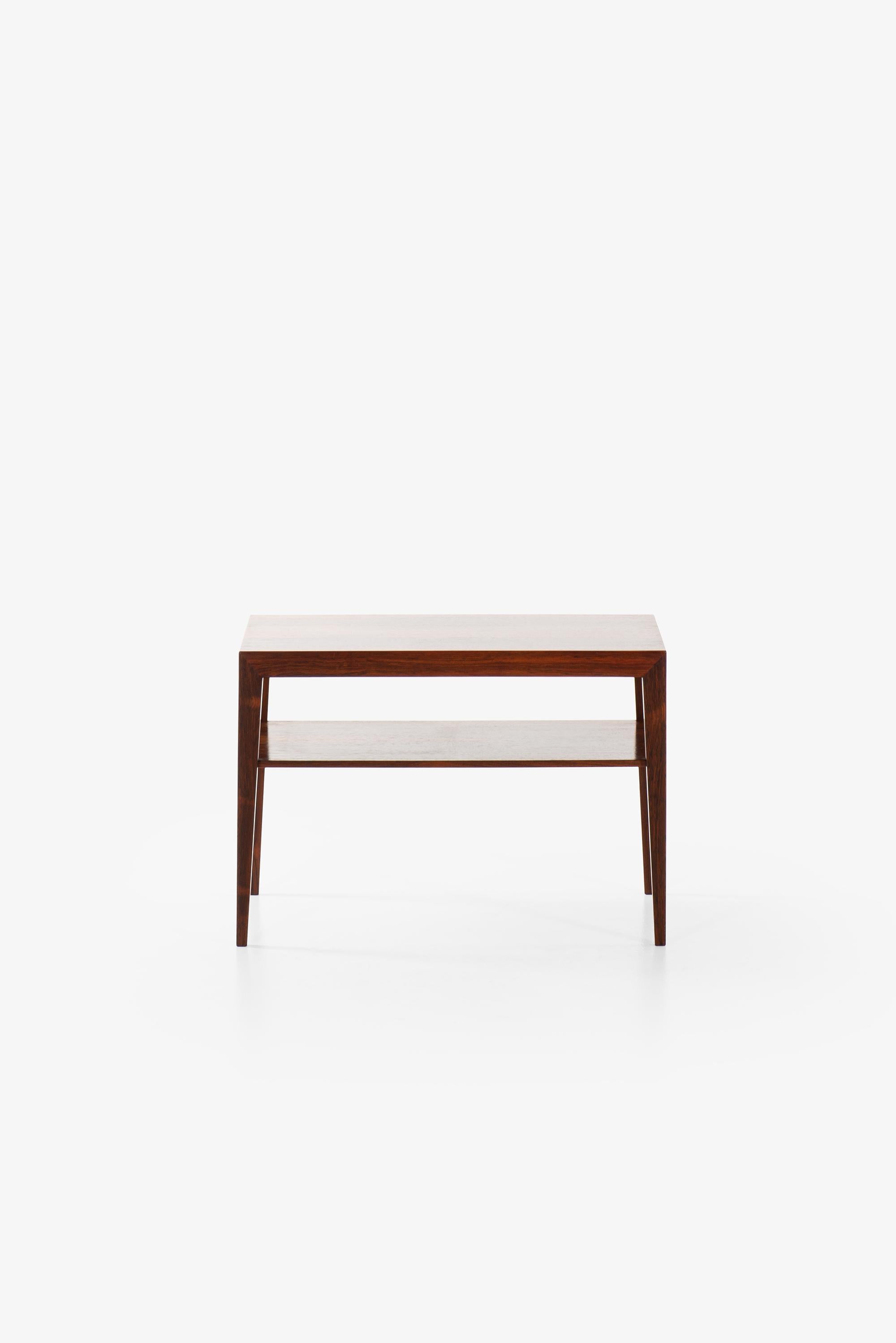 Danish Severin Hansen Side Table in Rosewood by Haslev Møbelsnedkeri in Denmark For Sale