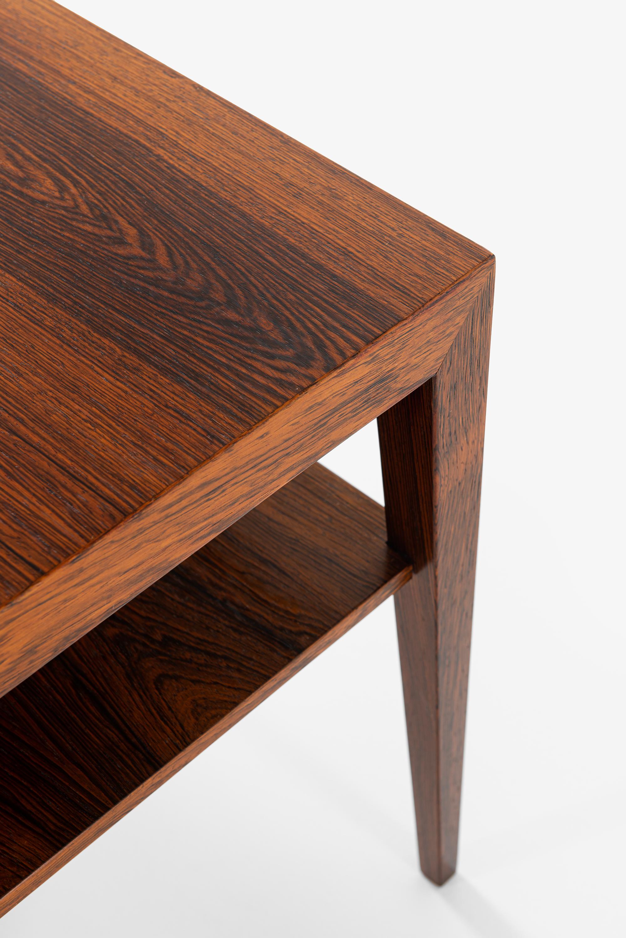 Mid-20th Century Severin Hansen Side Table in Rosewood by Haslev Møbelsnedkeri in Denmark For Sale